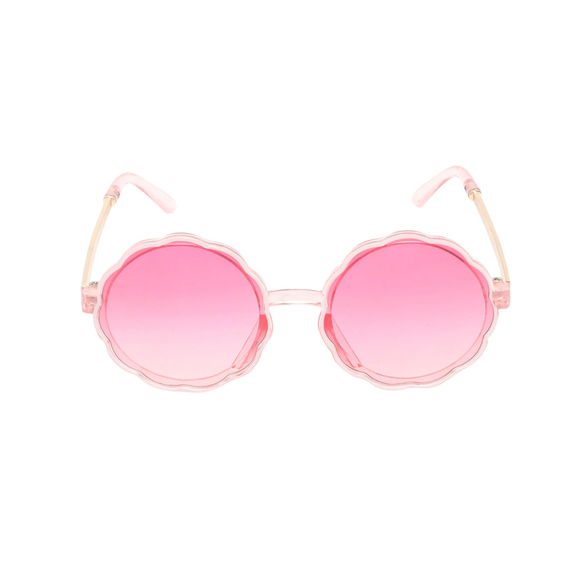 Spiky Round UV Protected Sunglass - Pink