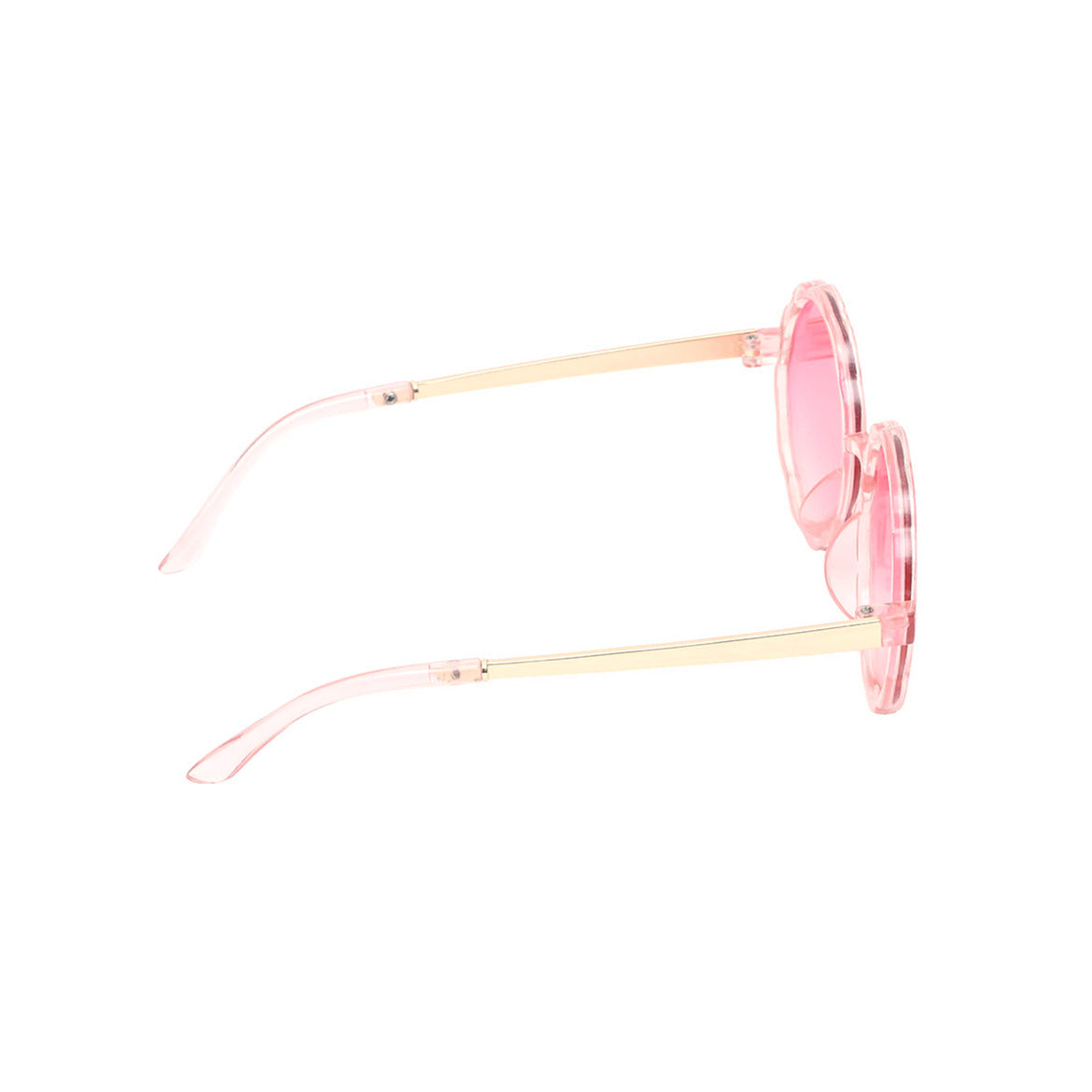 Spiky Round UV Protected Sunglass - Pink