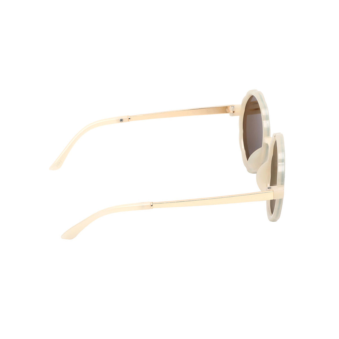 Spiky Round UV Protected Sunglass - Brown