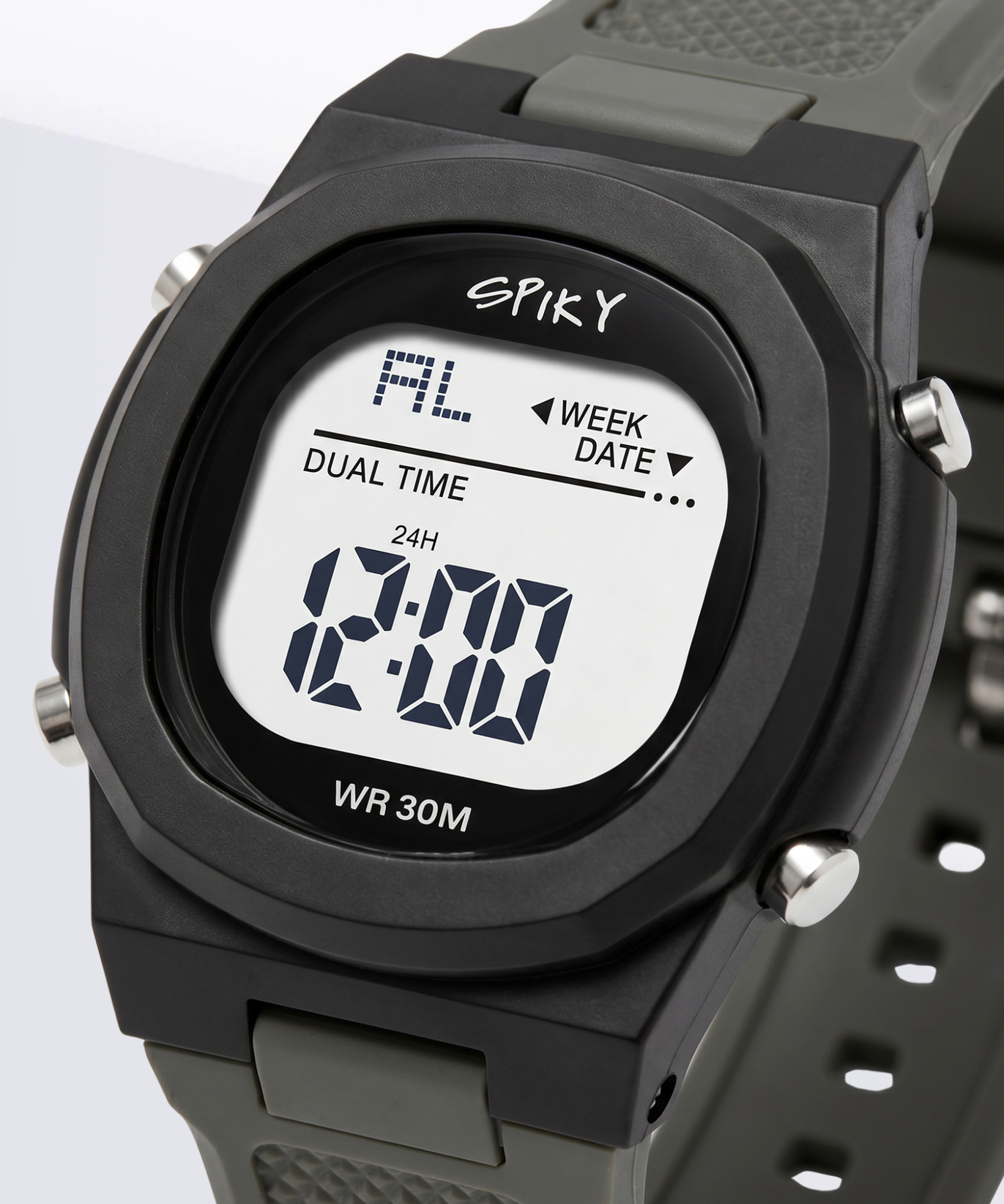 Spiky EVA65 Round Digital Sports Watch for Kids