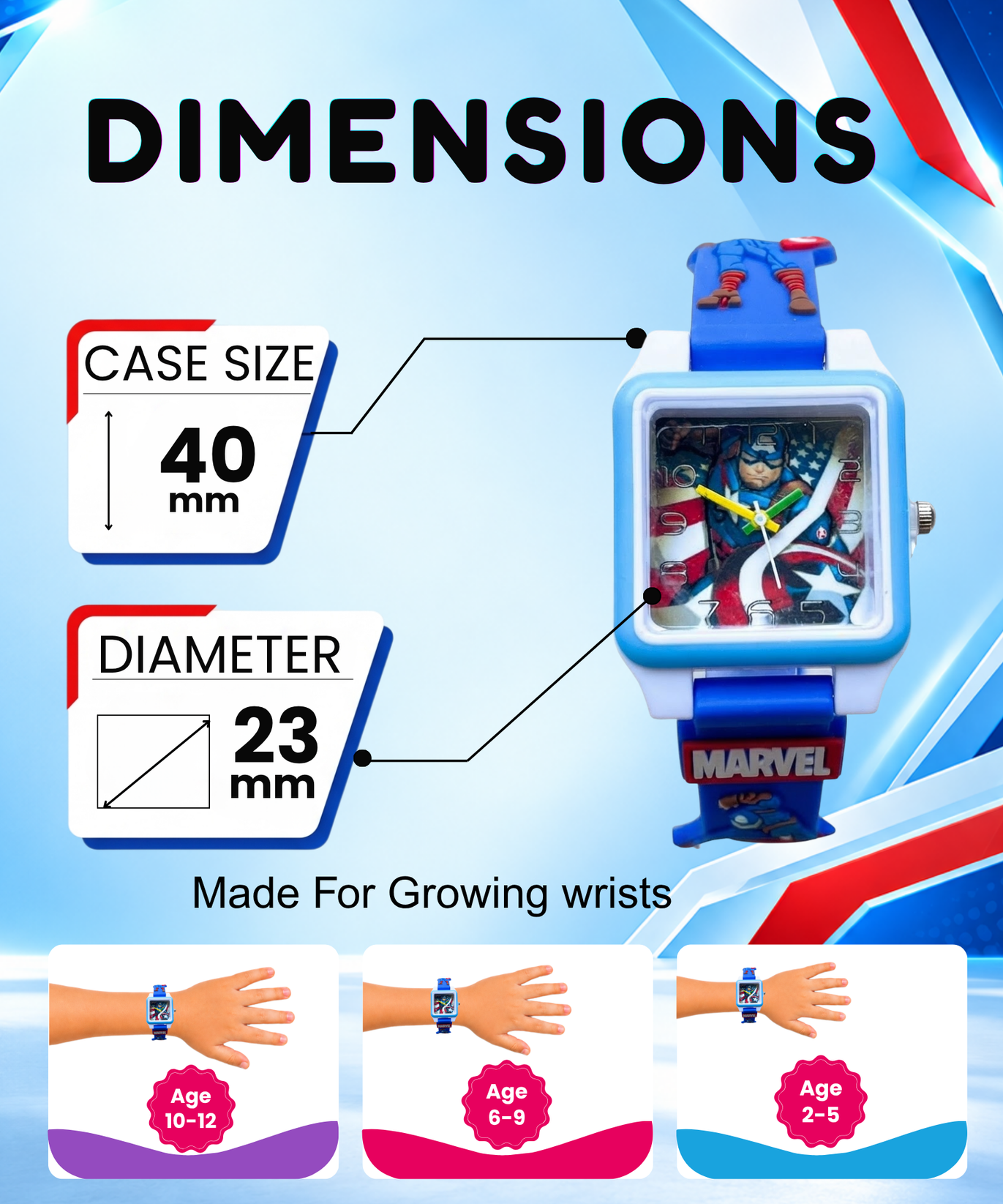Disney Square Digital Watch for Kids Boys and Girls | Best Gift for Kids