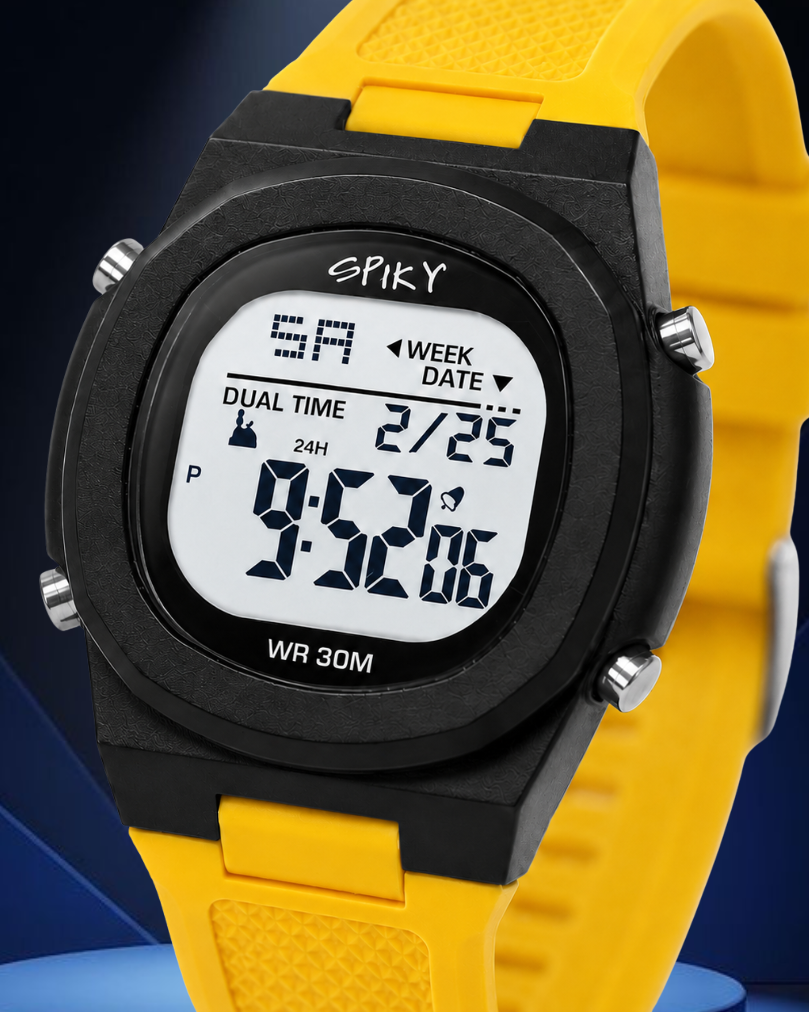 Spiky EVA65 Round Digital Sports Watch for Kids