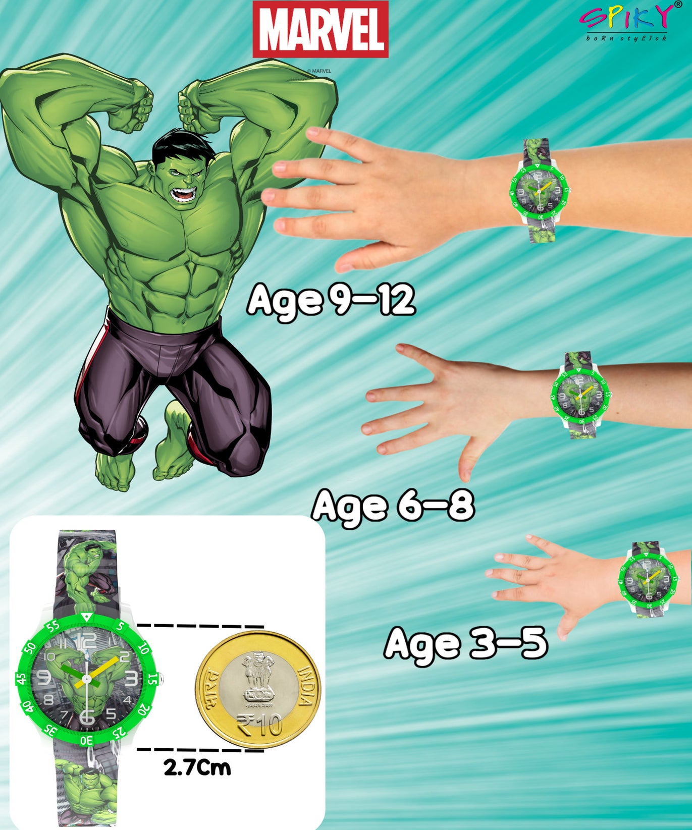 Disney Captain America Kids Analog Watch | Best Gift for Boys & Girls Age 3–10 Years