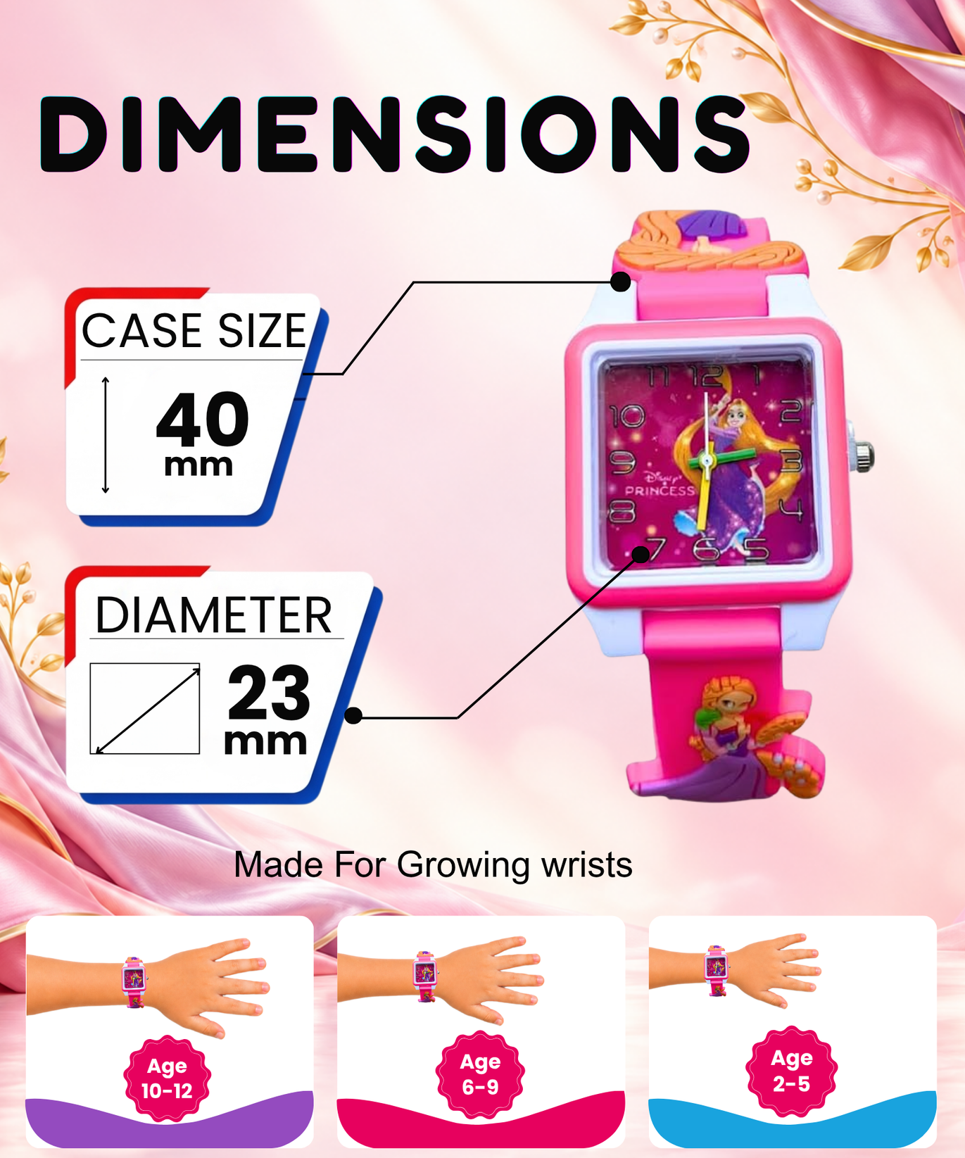 Disney Square Digital Watch for Kids Boys and Girls | Best Gift for Kids