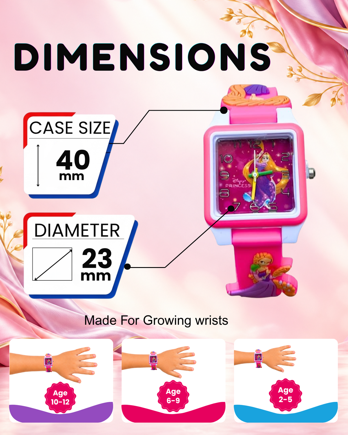 Disney Square Digital Watch for Kids Boys and Girls | Best Gift for Kids