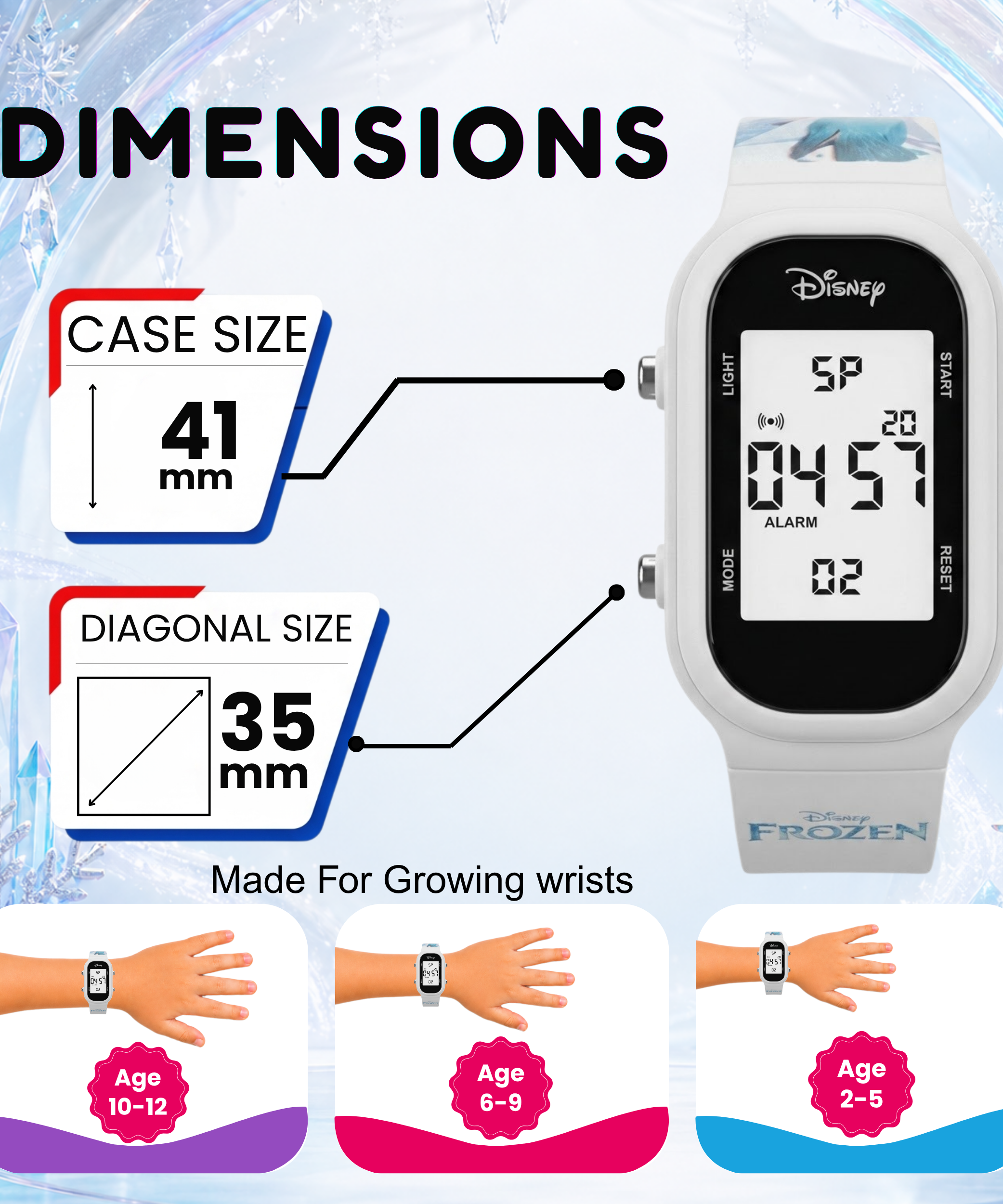 Spiky Frozen theme Digital Kids Watch