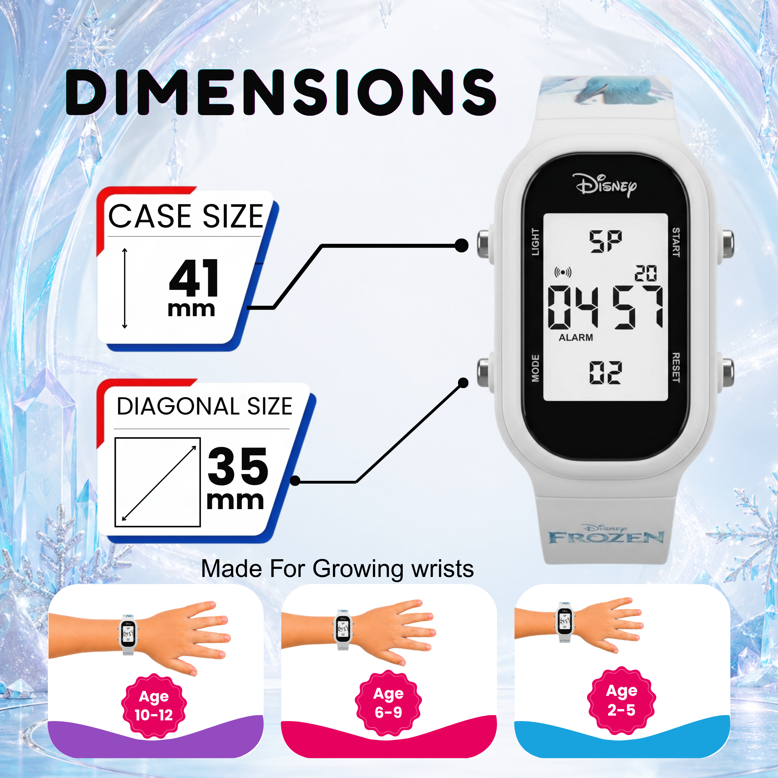 Spiky Frozen theme Digital Kids Watch