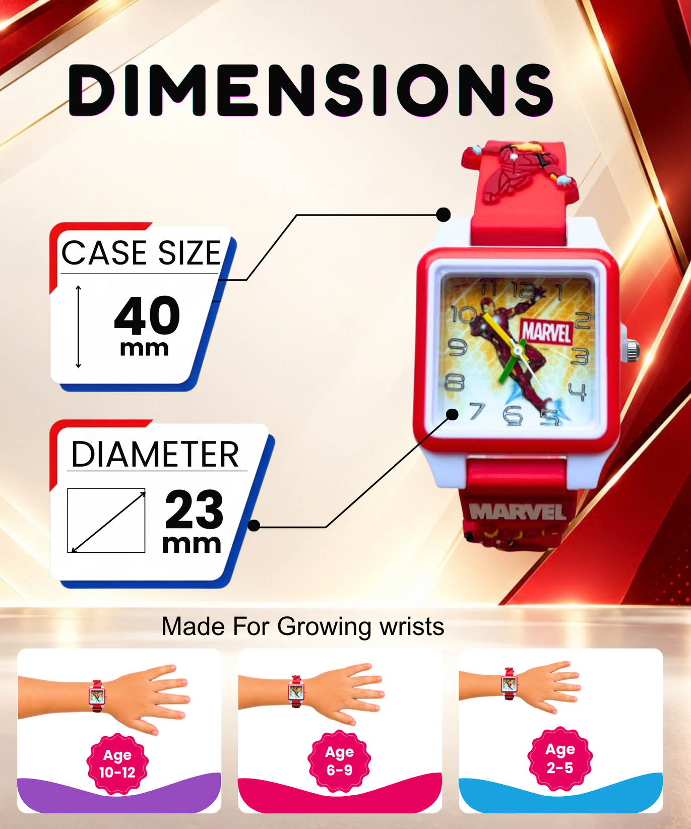 Disney Square Digital Watch for Kids Boys and Girls | Best Gift for Kids