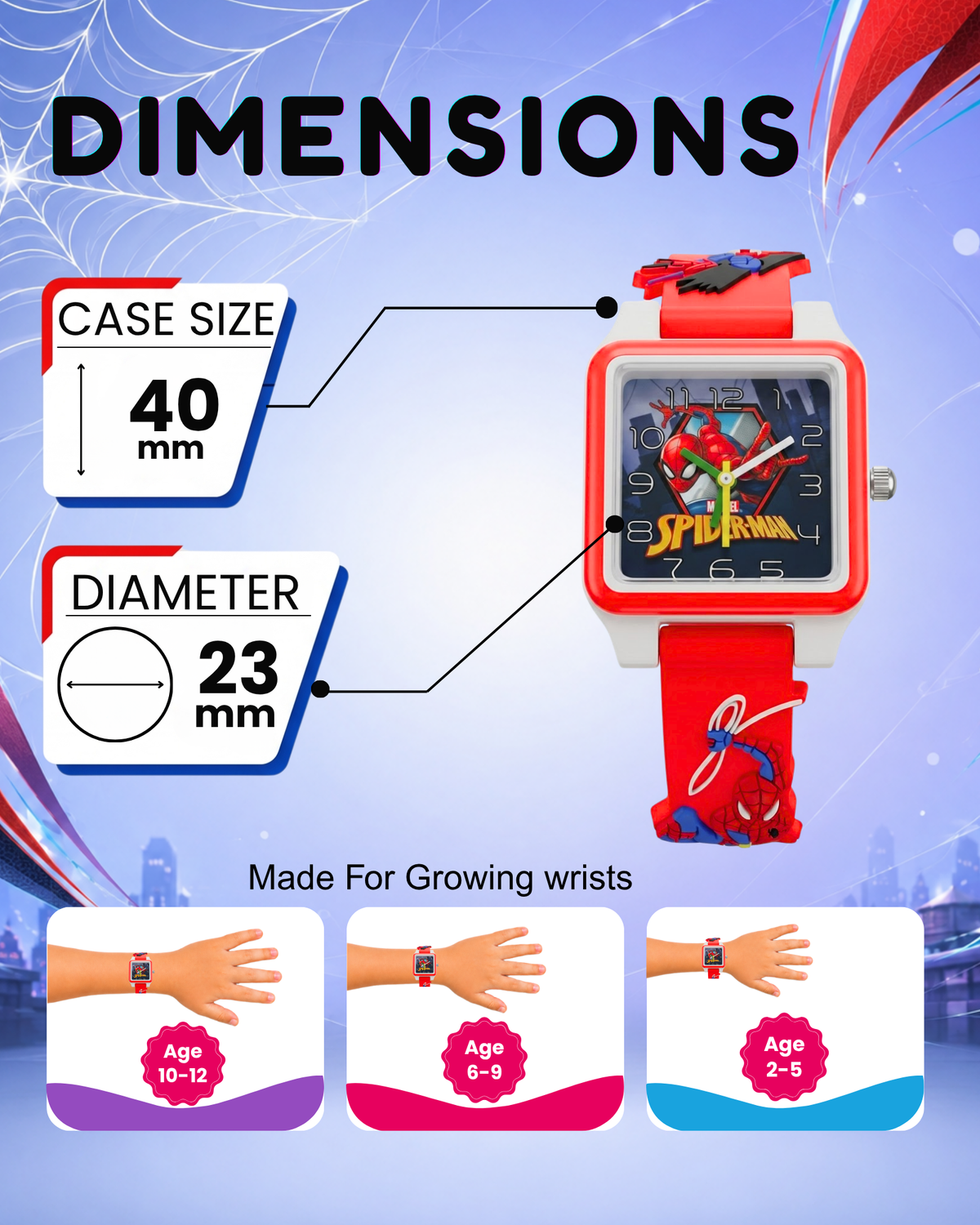 Disney Square Digital Watch for Kids Boys and Girls | Best Gift for Kids