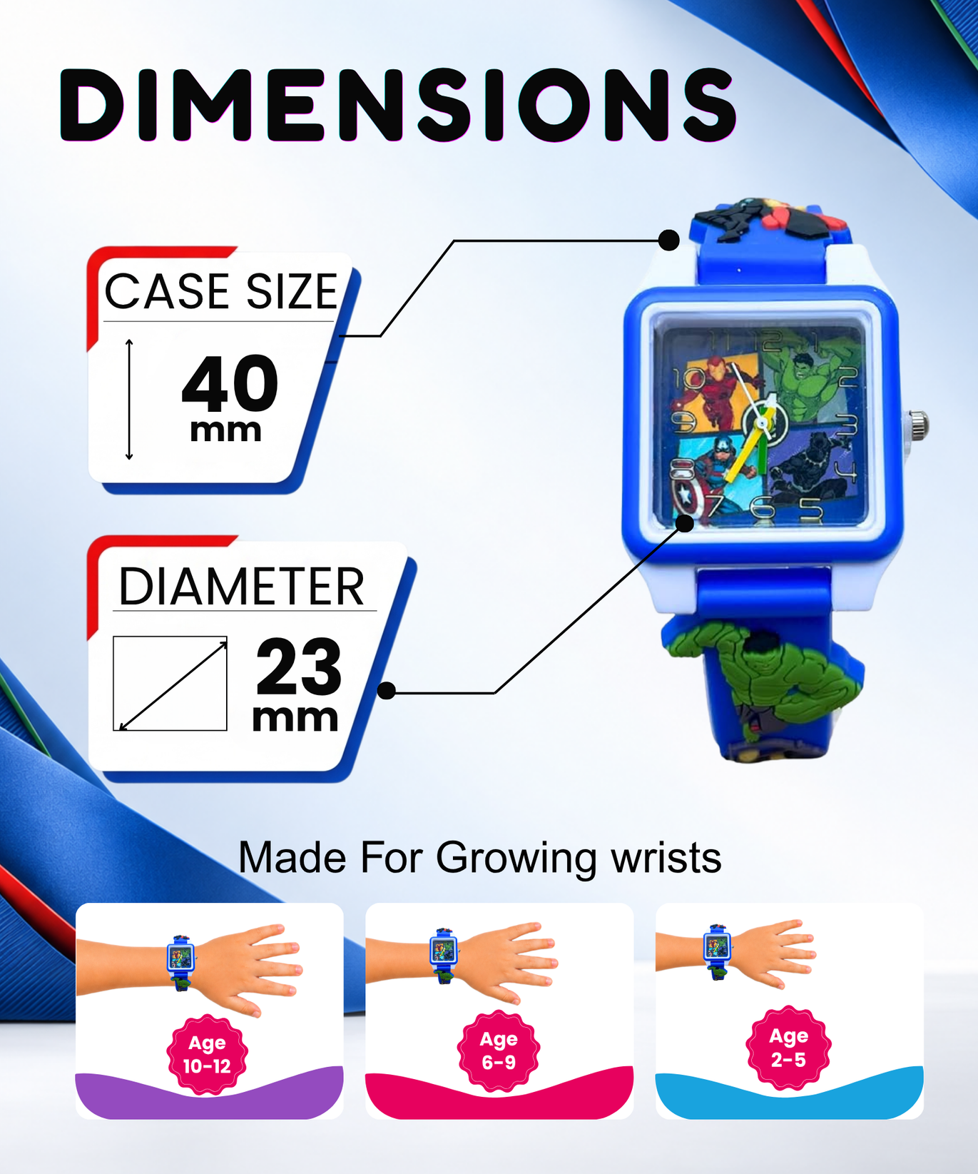 Disney Square Digital Watch for Kids Boys and Girls | Best Gift for Kids