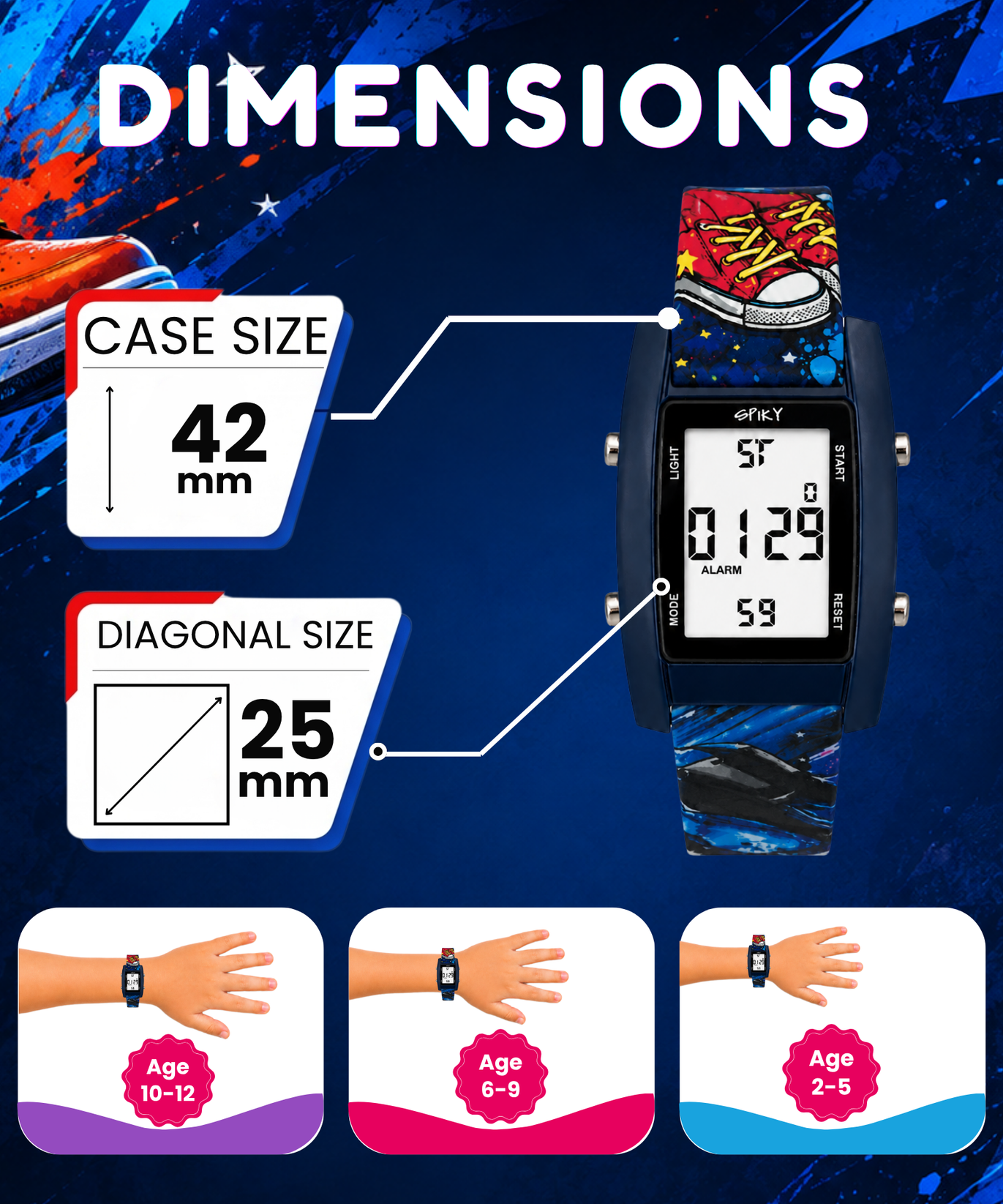 Spiky Kids Digital Watch for Boys