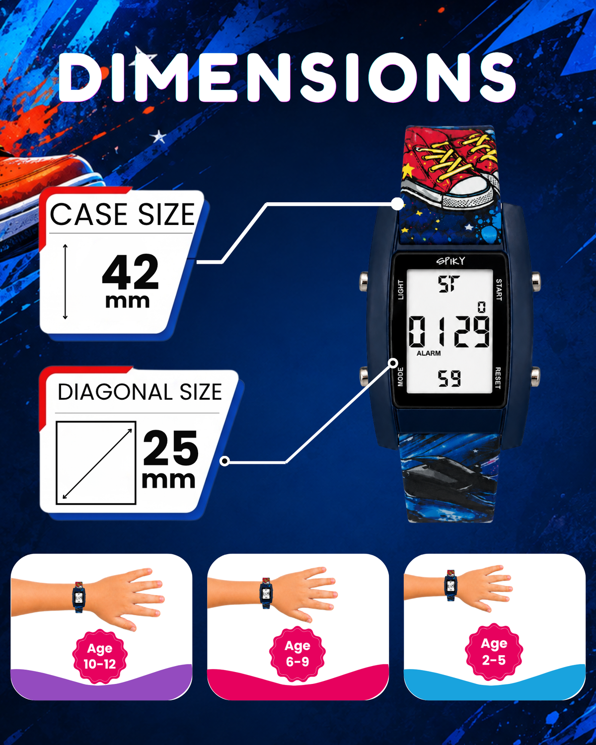 Spiky Kids Digital Watch for Boys