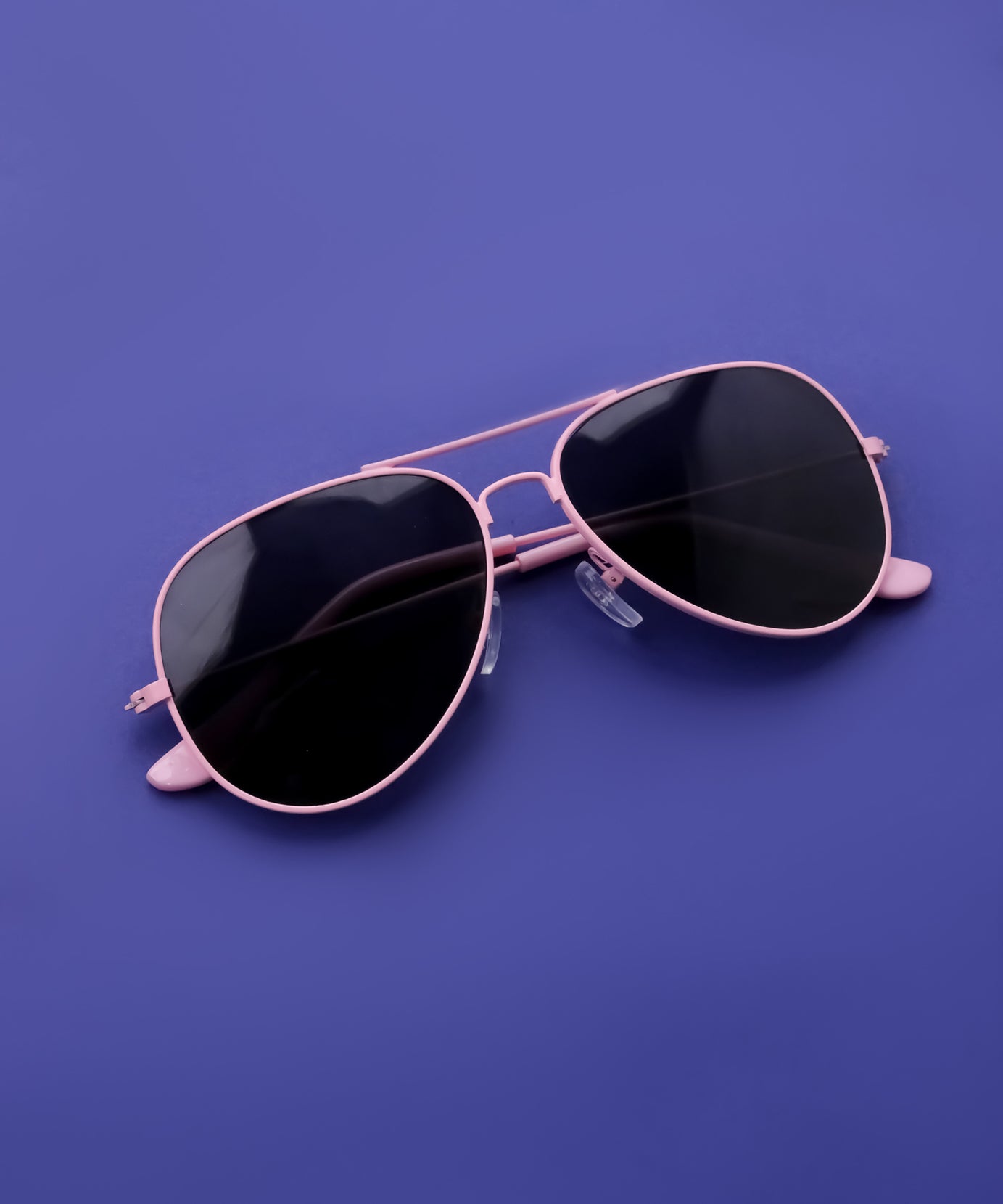 Spiky Aviator UV Protected Sunglass - Light Pink Grey