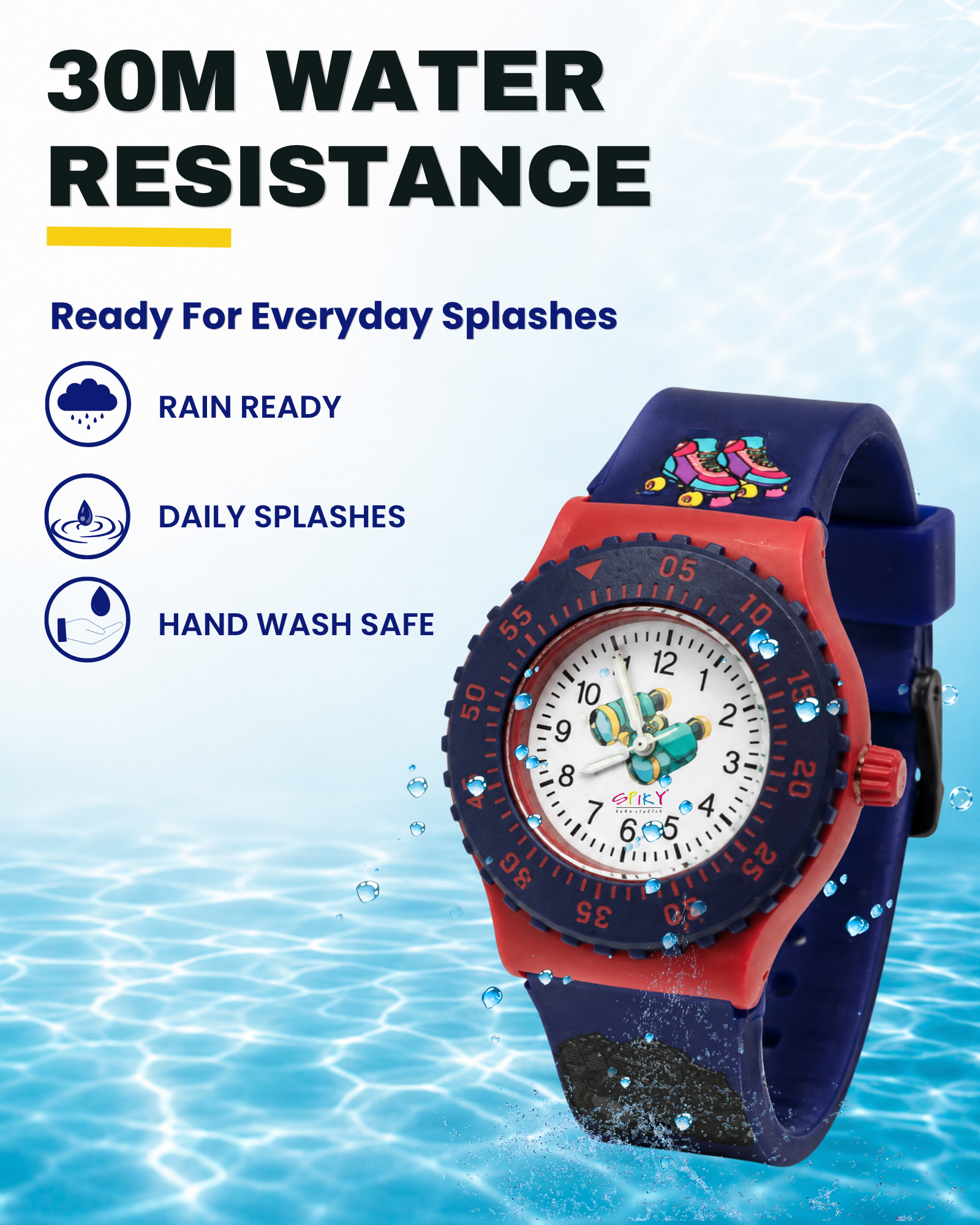 SPIKY Analog Kids Watch for Boys