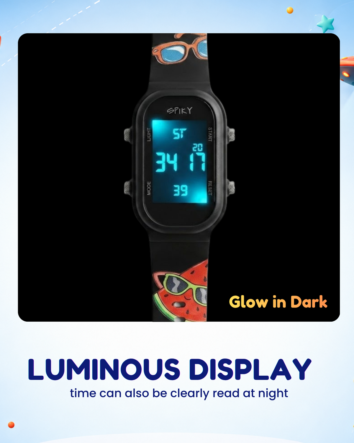 Spiky Kids Digital Watch for Boys and Girls