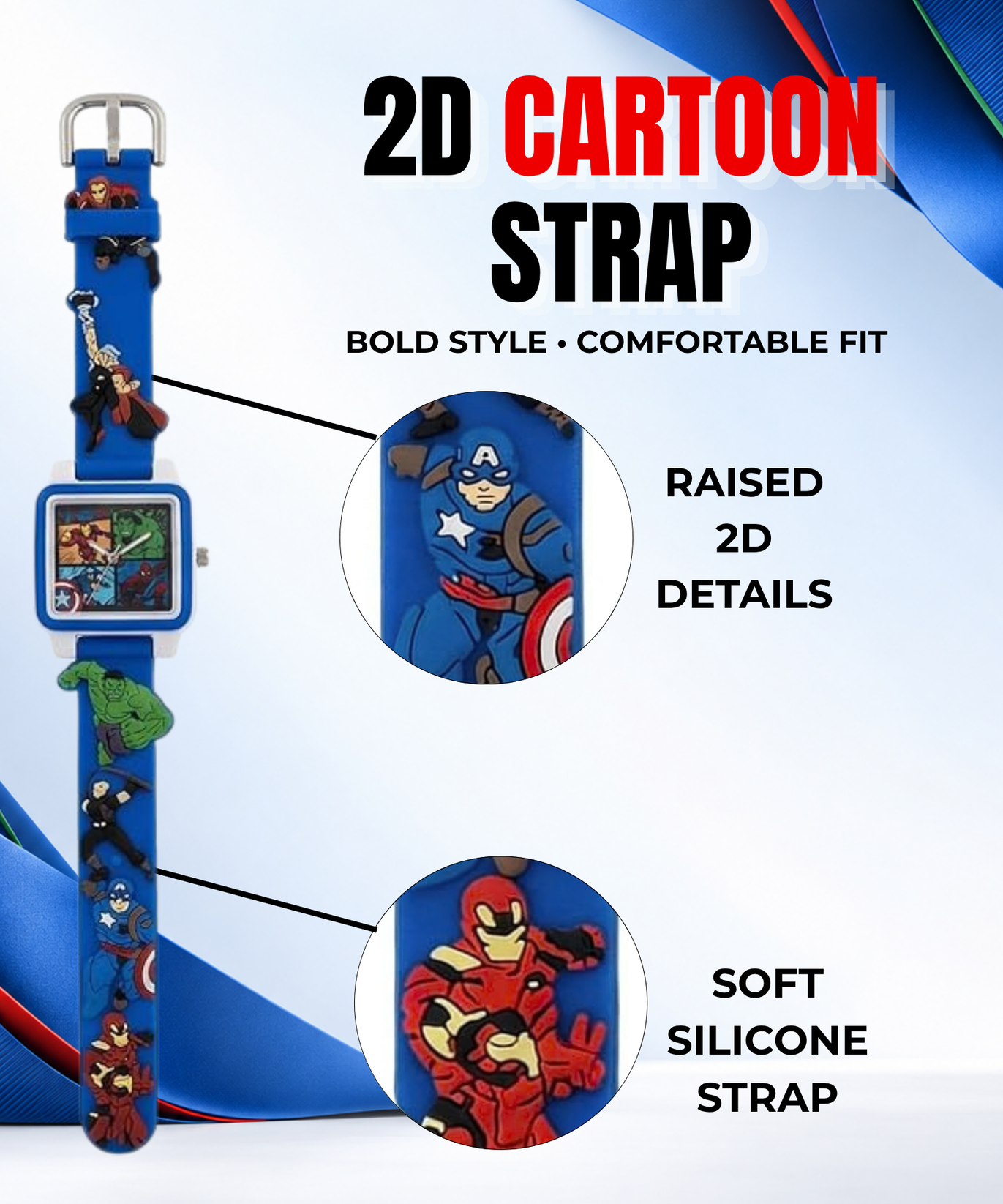 Disney Square Digital Watch for Kids Boys and Girls | Best Gift for Kids