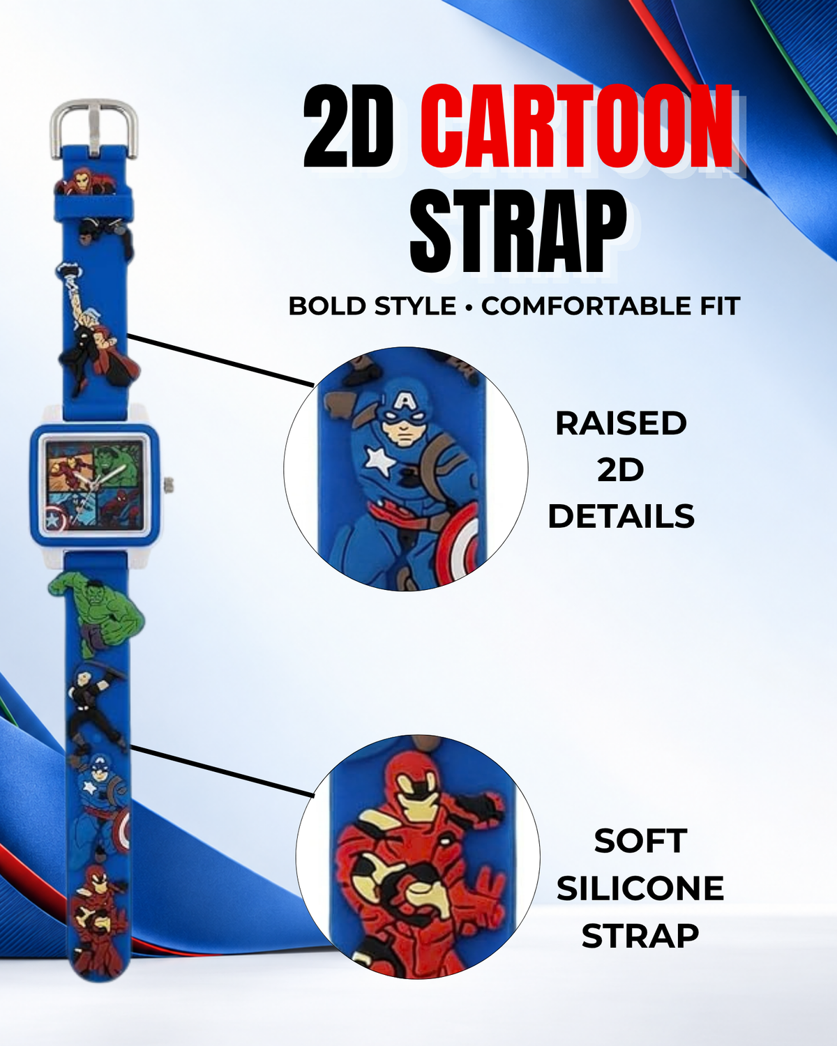 Disney Square Digital Watch for Kids Boys and Girls | Best Gift for Kids