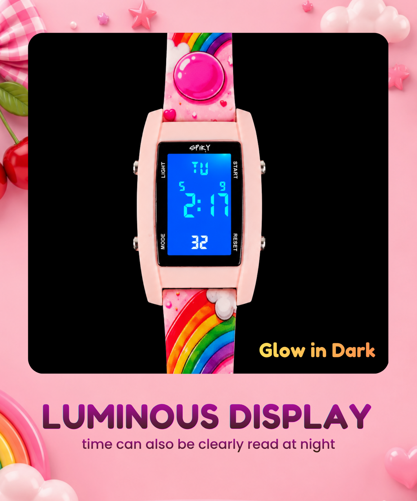 Spiky Kids Digital Watch for  Girls