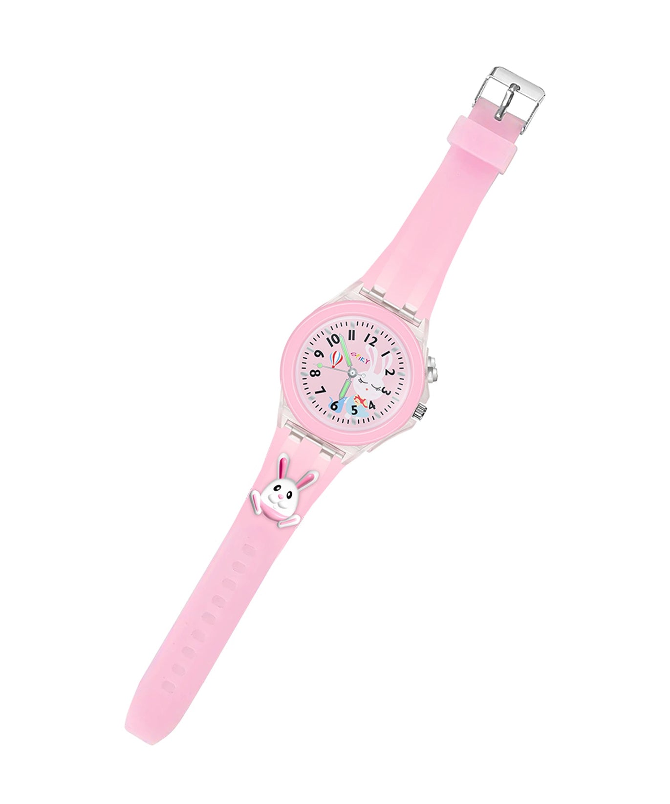 Spiky Kids Watch Strap | Unbreakable Silicone Strap, Waterproof, Lightweight & Adjustable Strap | Stylish Wrist Replacement Strap for All Kids Watches | Comfort Fit for Girls Age 3–10 Years