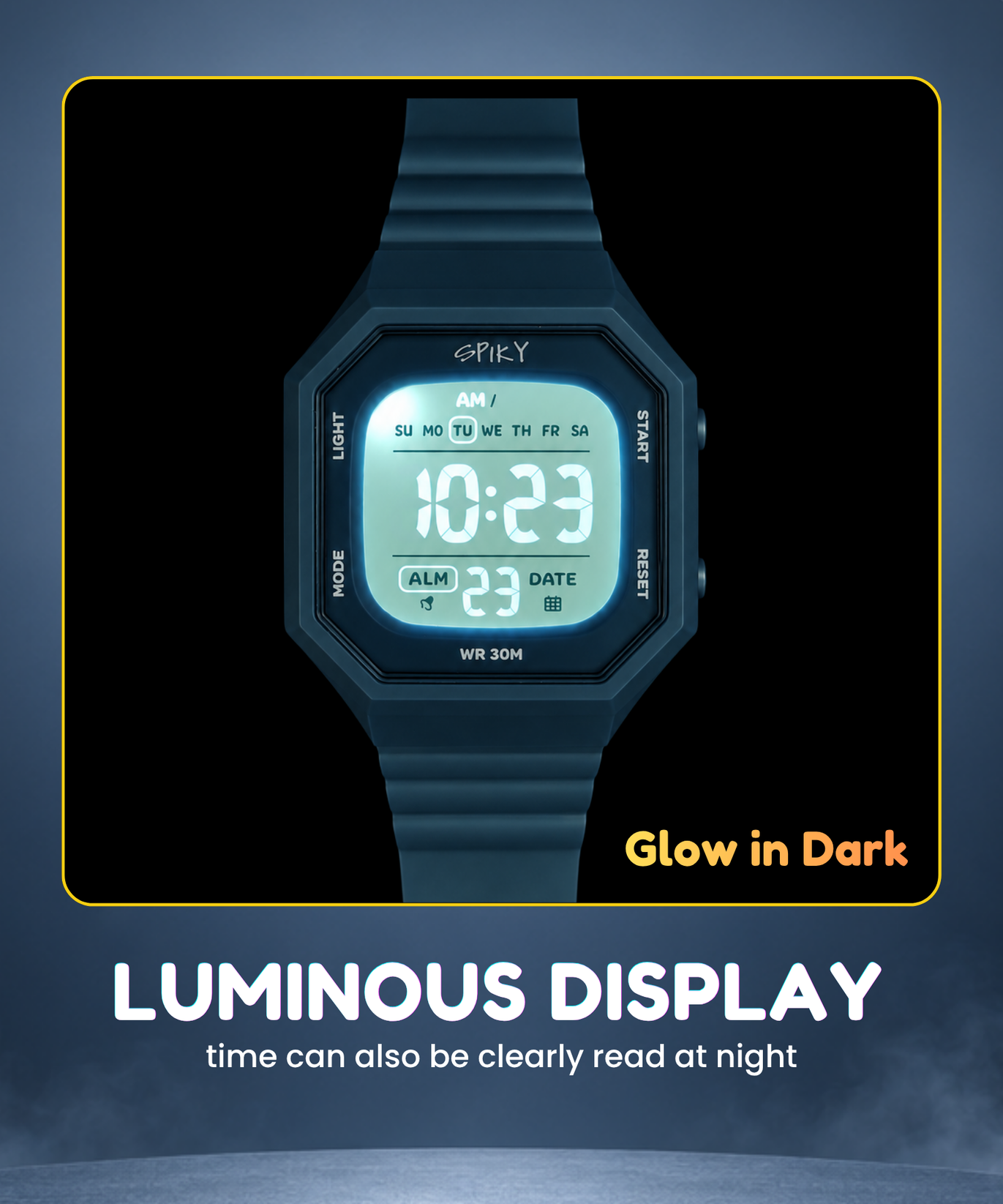 Spiky Square Digital Kids Watch for Boys