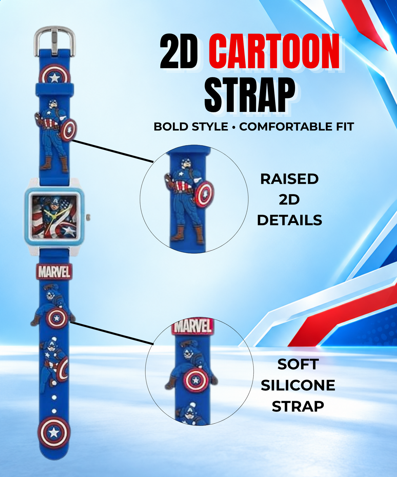 Disney Square Digital Watch for Kids Boys and Girls | Best Gift for Kids
