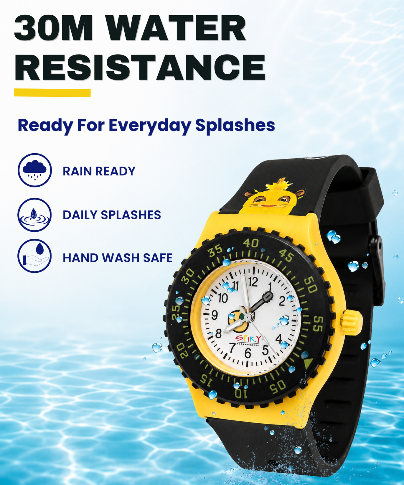 SPIKY Analog Kids Watch for Girls and Boys