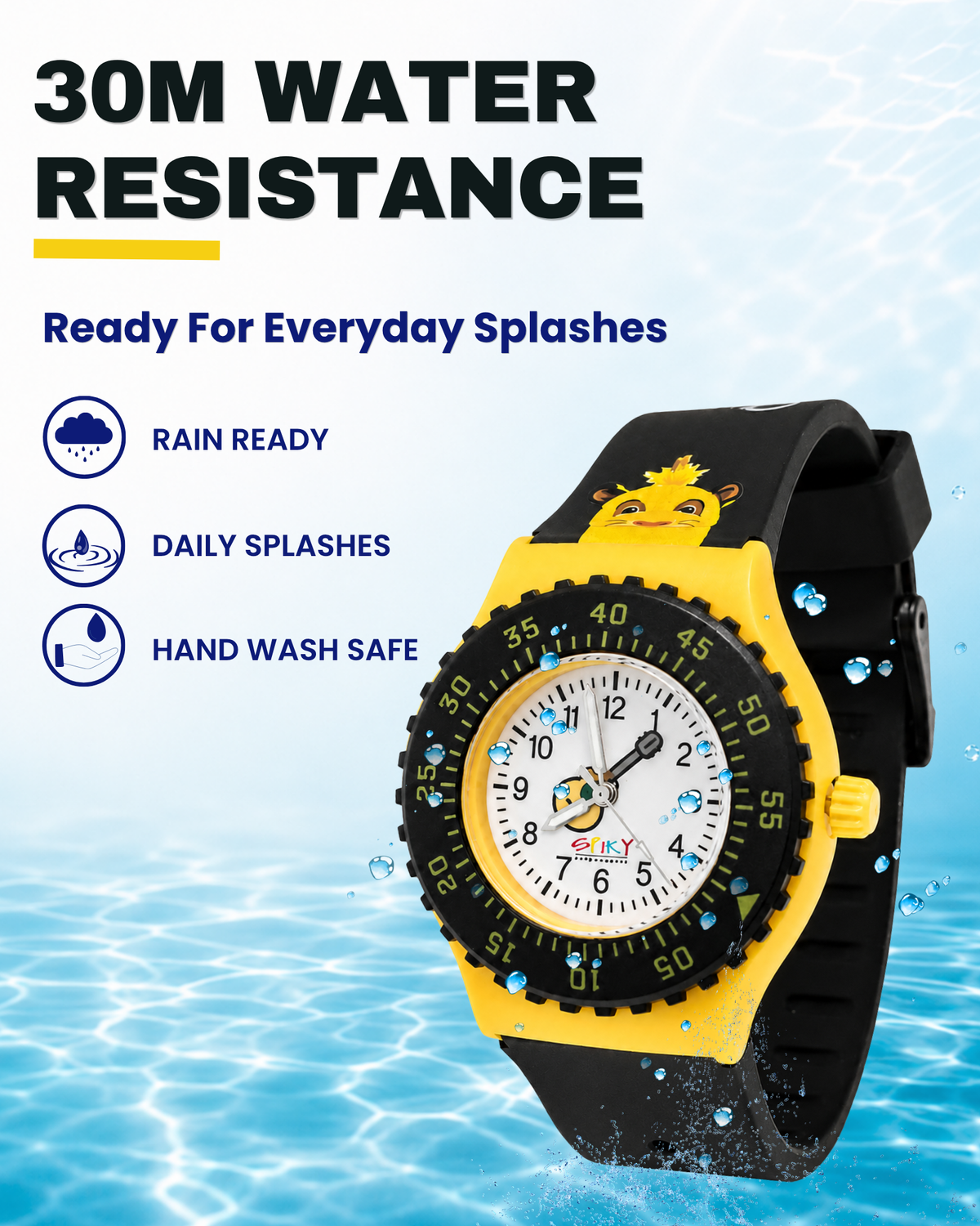 SPIKY Analog Kids Watch for Girls and Boys