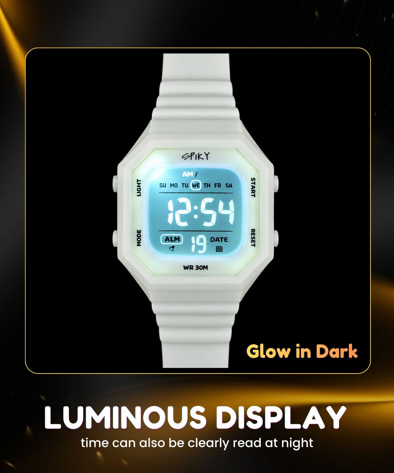 Spiky Square Digital Kids Watch for Boys & Girls