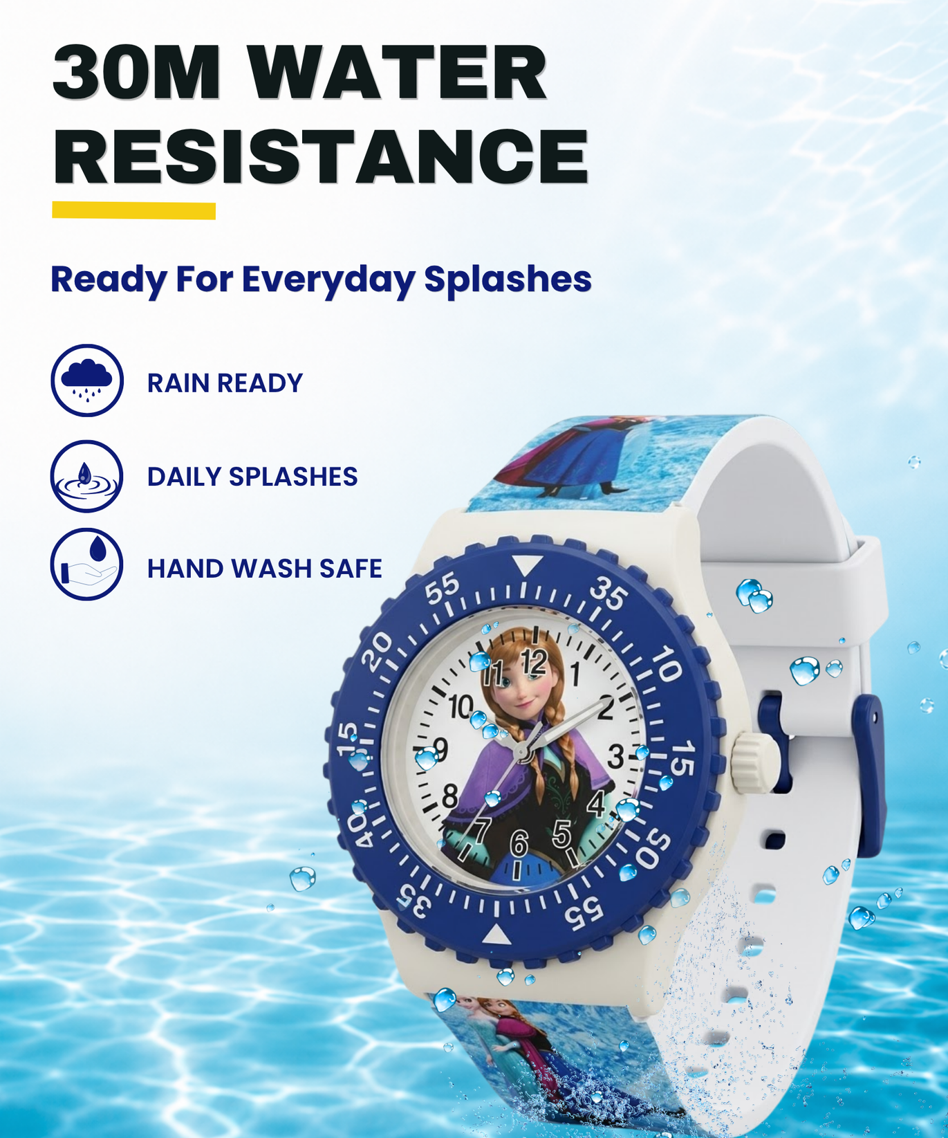 Spiky Round Frozen Themed Analog Watch