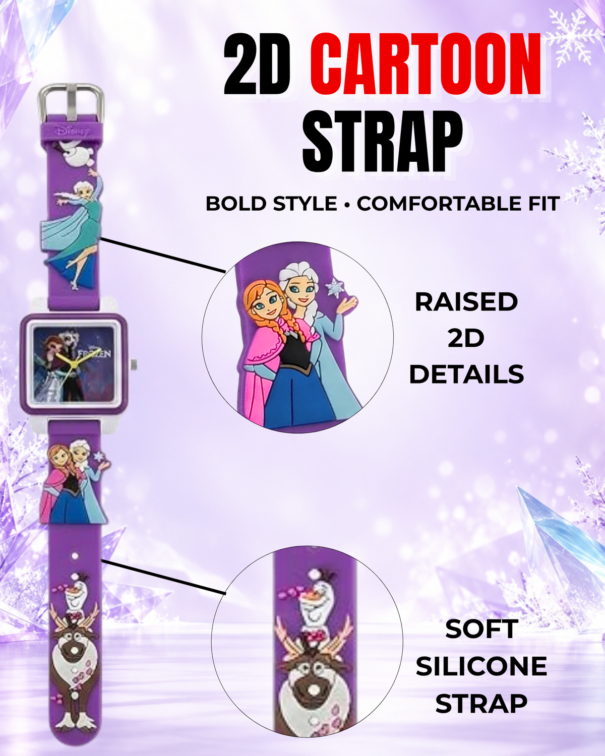 Disney Square Digital Watch for Kids Boys and Girls | Best Gift for Kids