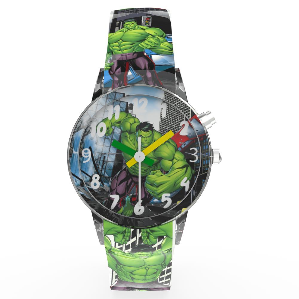 Disney Hulk Kids Analog Watch with LED Light | For Boys & Girls Age 3–10 Years