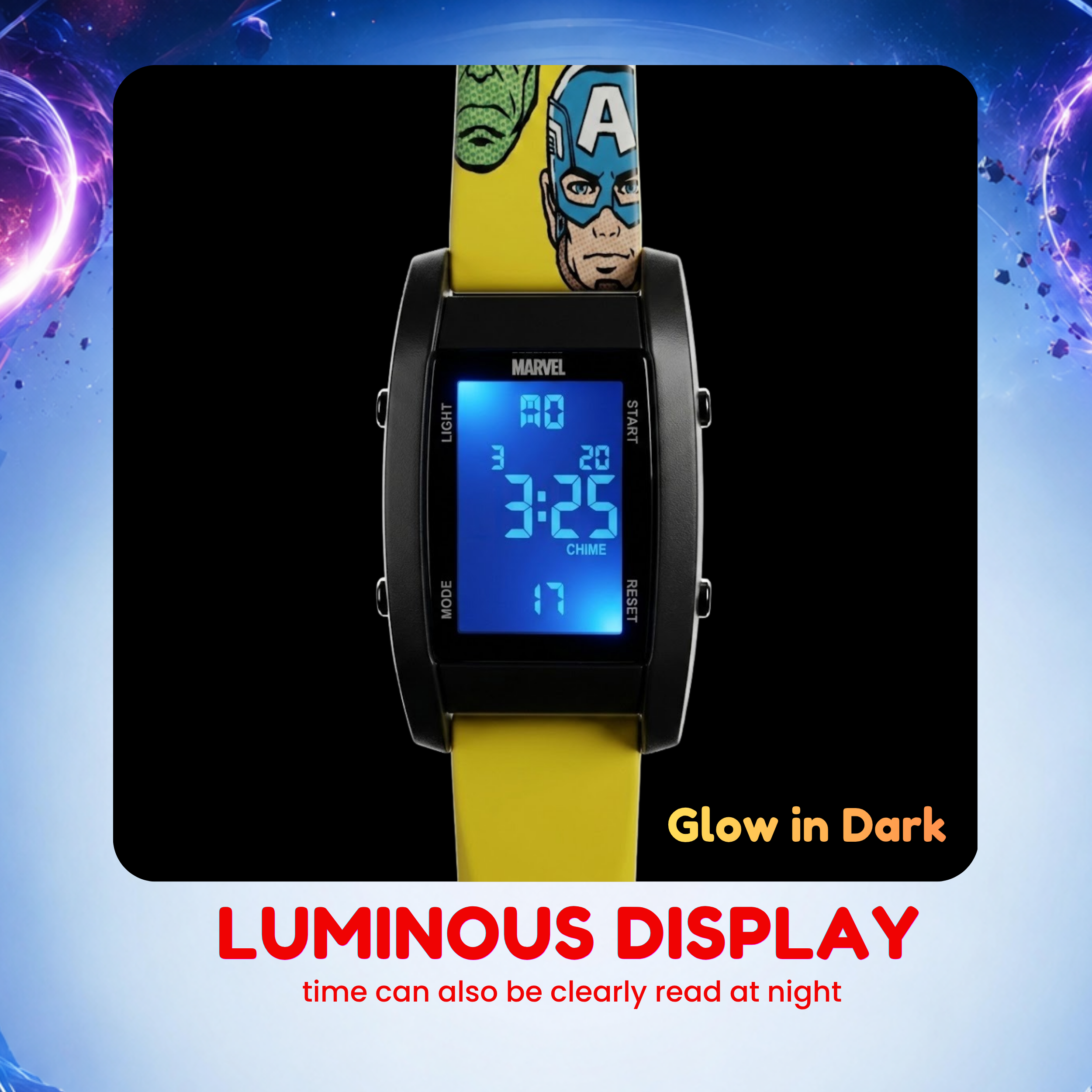 Spiky Avengers theme Digital Kids Watch