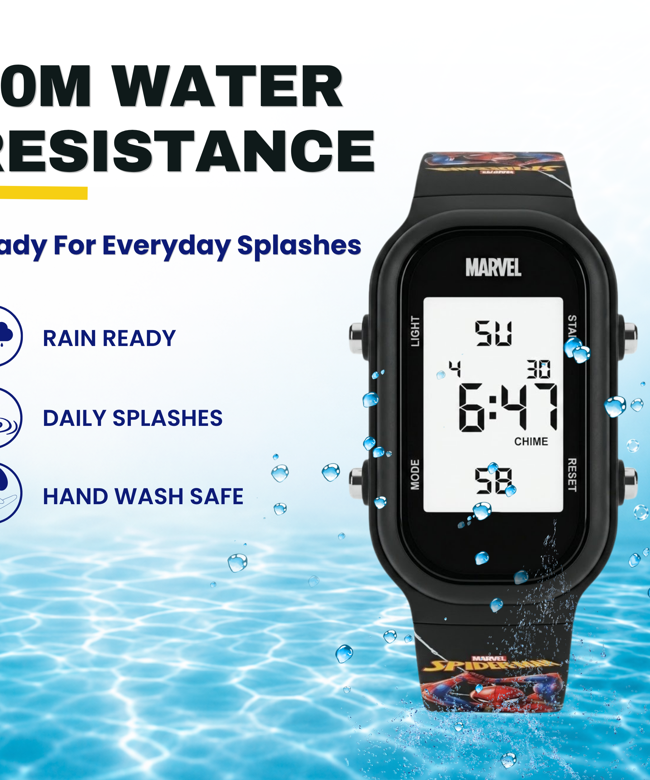 Spiky Spiderman theme Digital Kids Watch