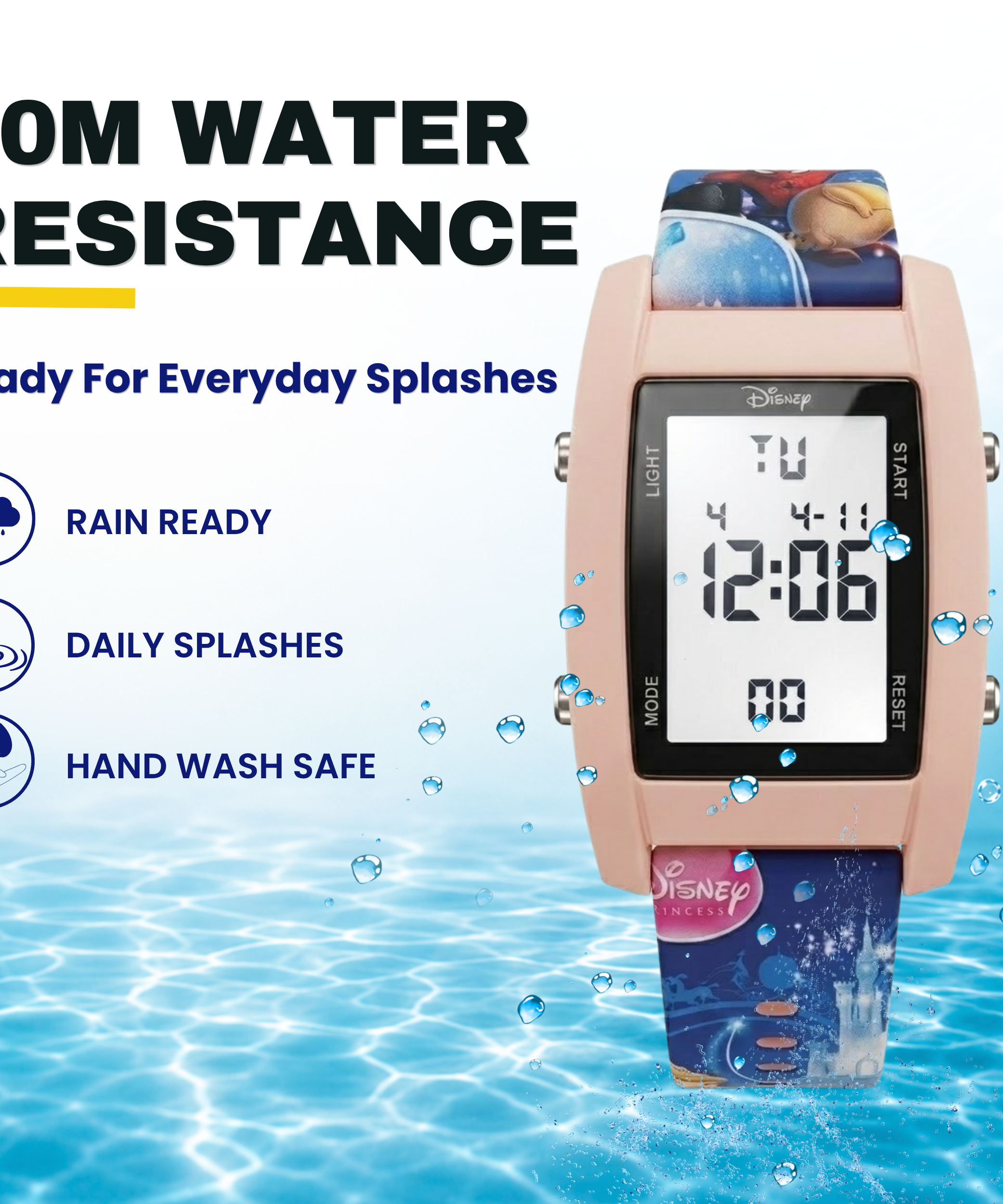 Spiky Princess theme Digital Kids Watch