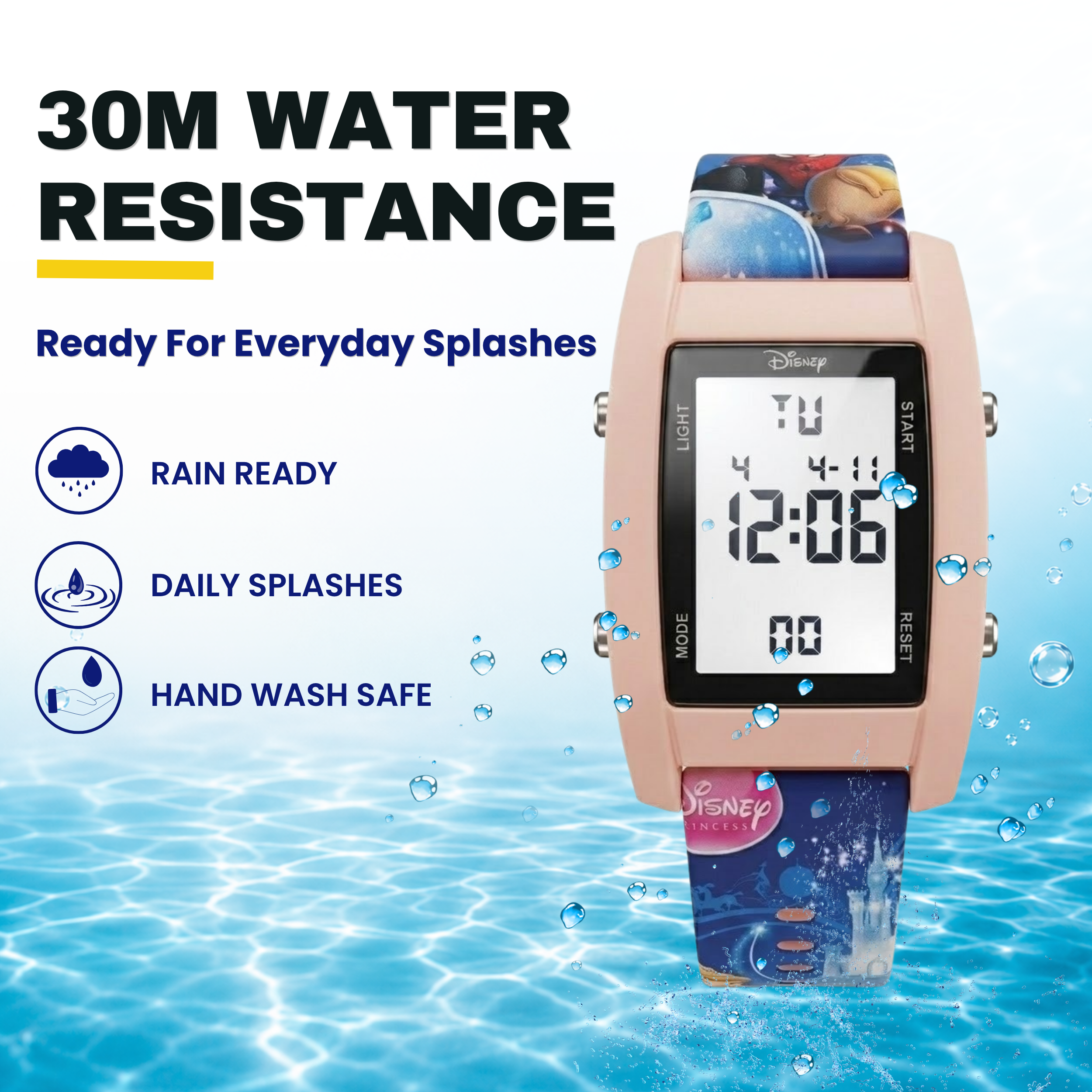 Spiky Princess theme Digital Kids Watch