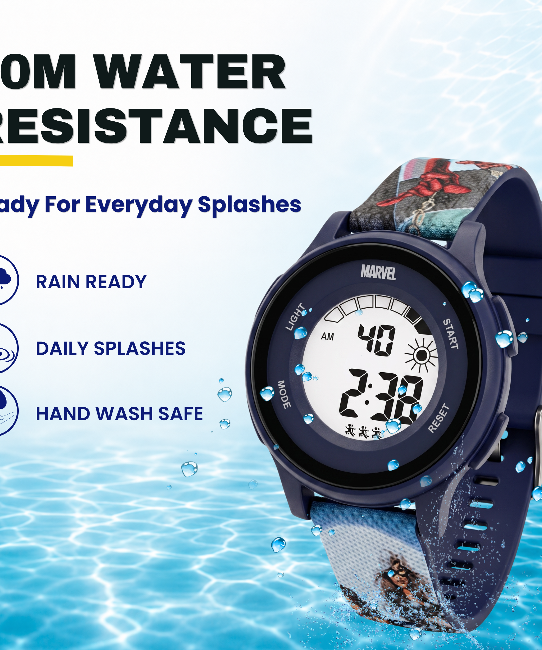 Spiky SpiderMan theme Digital Kids Watch