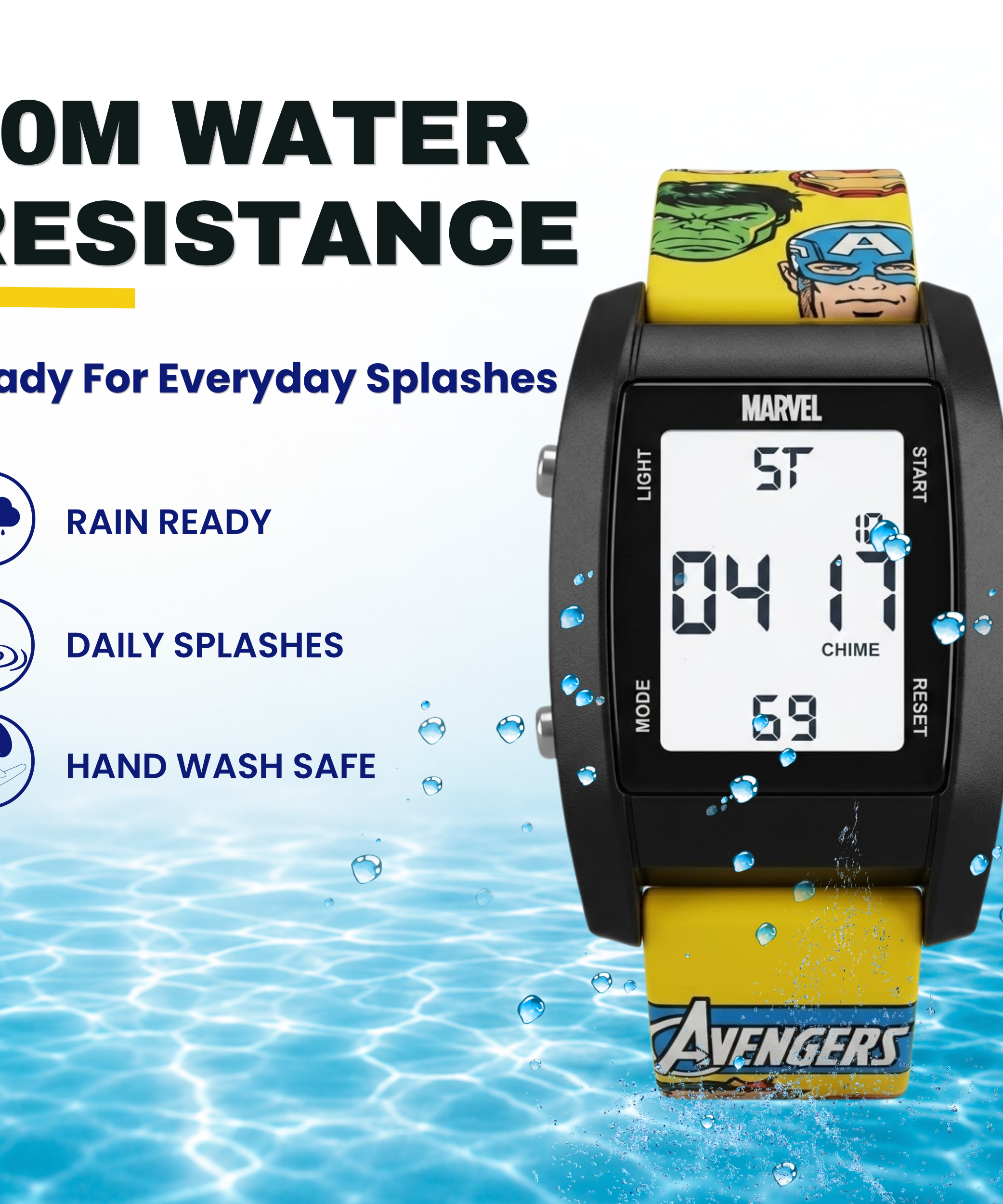 Spiky Avengers theme Digital Kids Watch