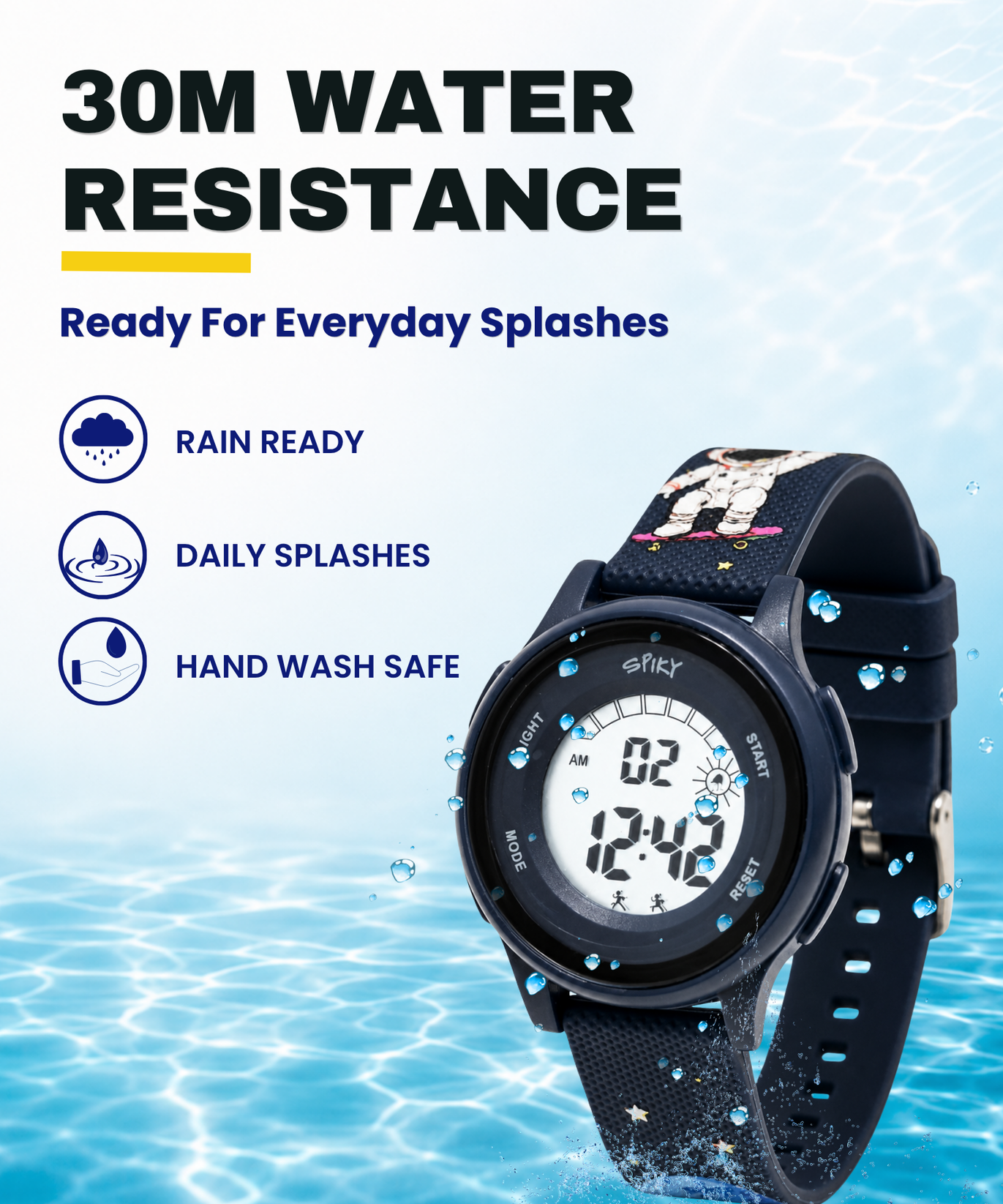 Spiky Round Kids Digital Watch for Boys