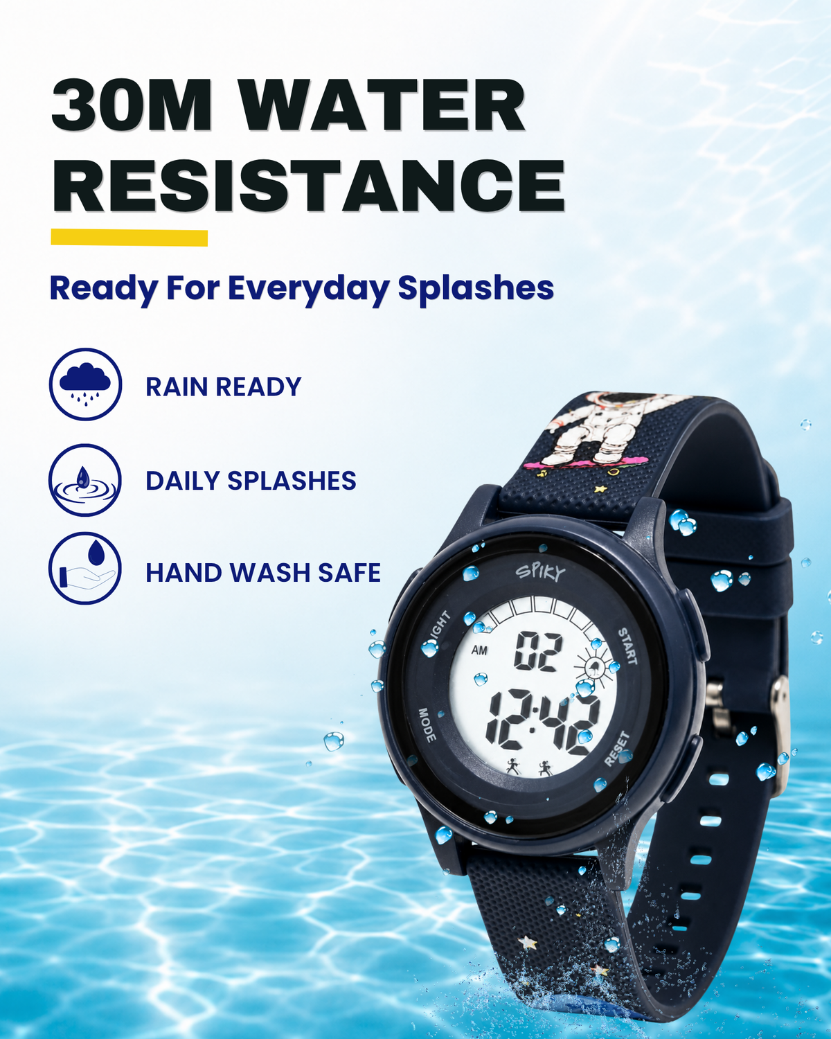 Spiky Round Kids Digital Watch for Boys