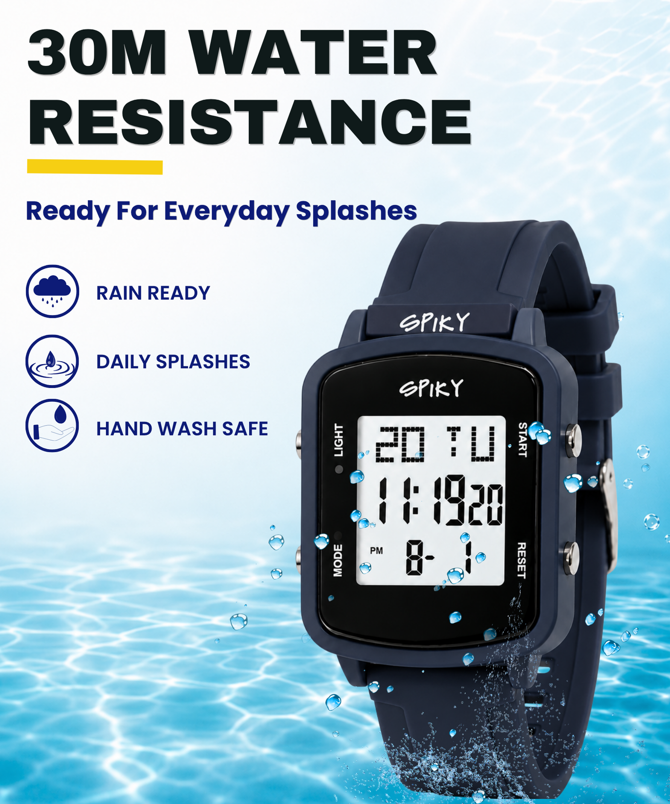 SPIKY Square Digital Watch for Kids Boys & Girls