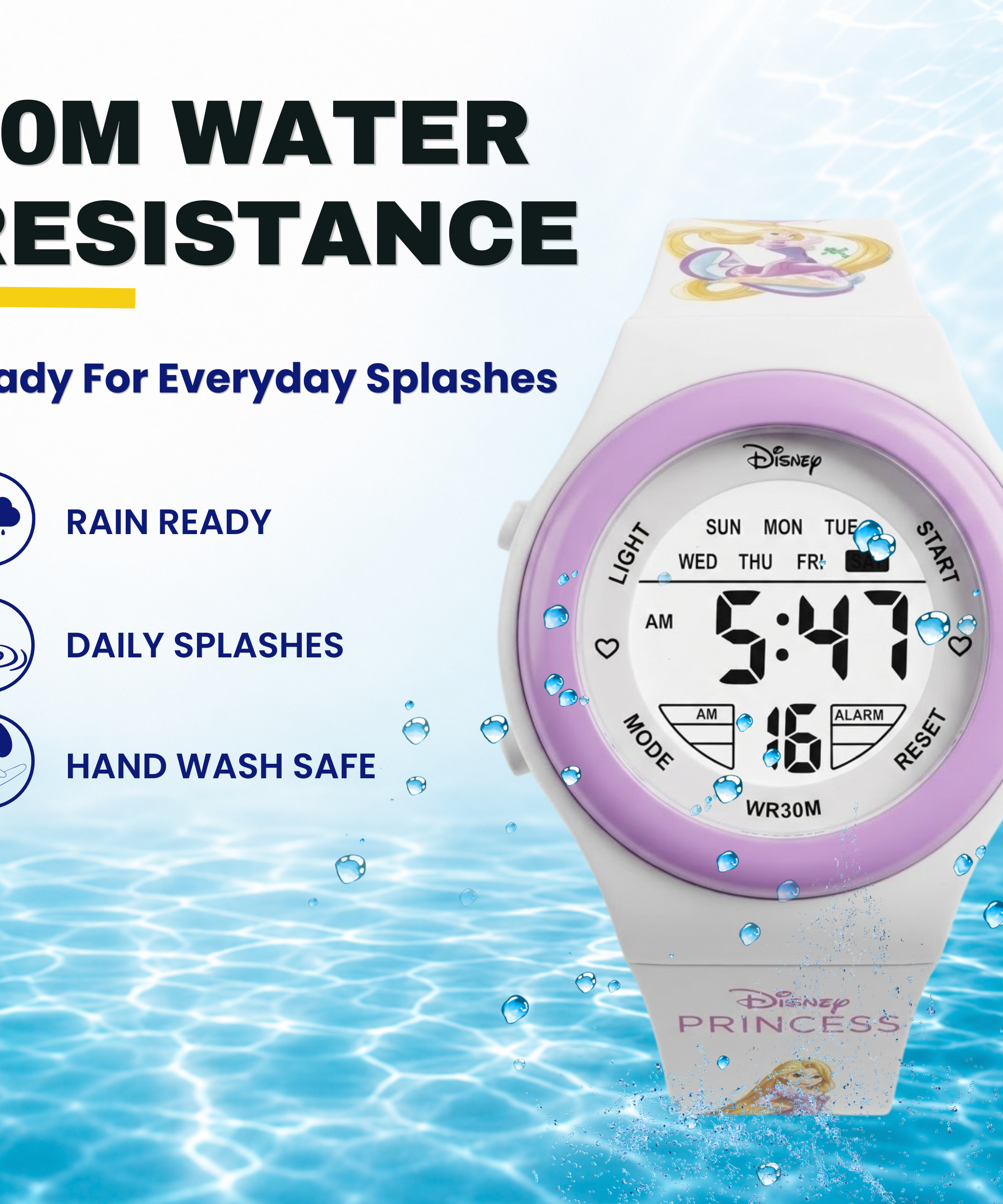 Spiky Princess theme Digital Kids Watch