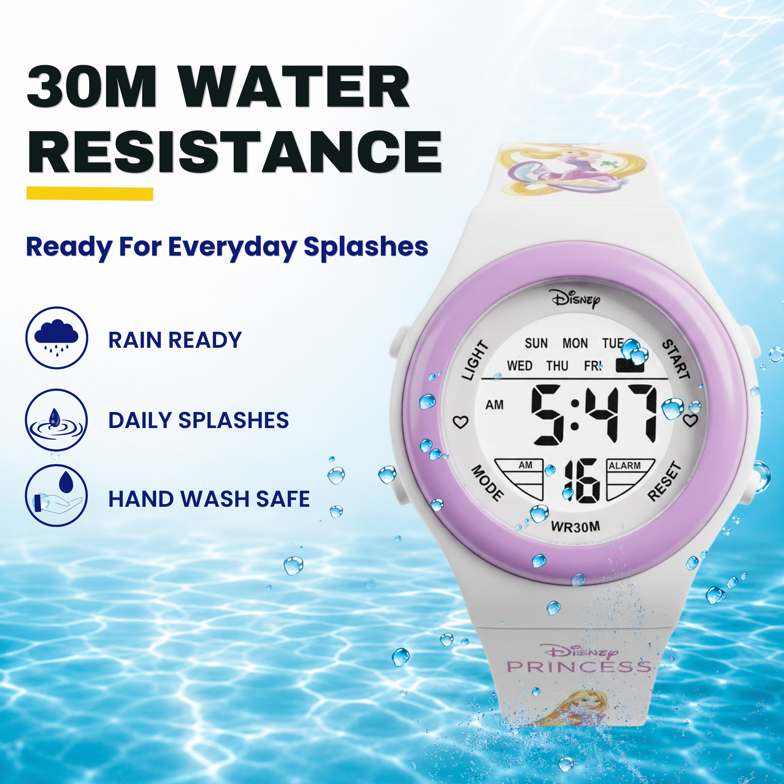 Spiky Princess theme Digital Kids Watch