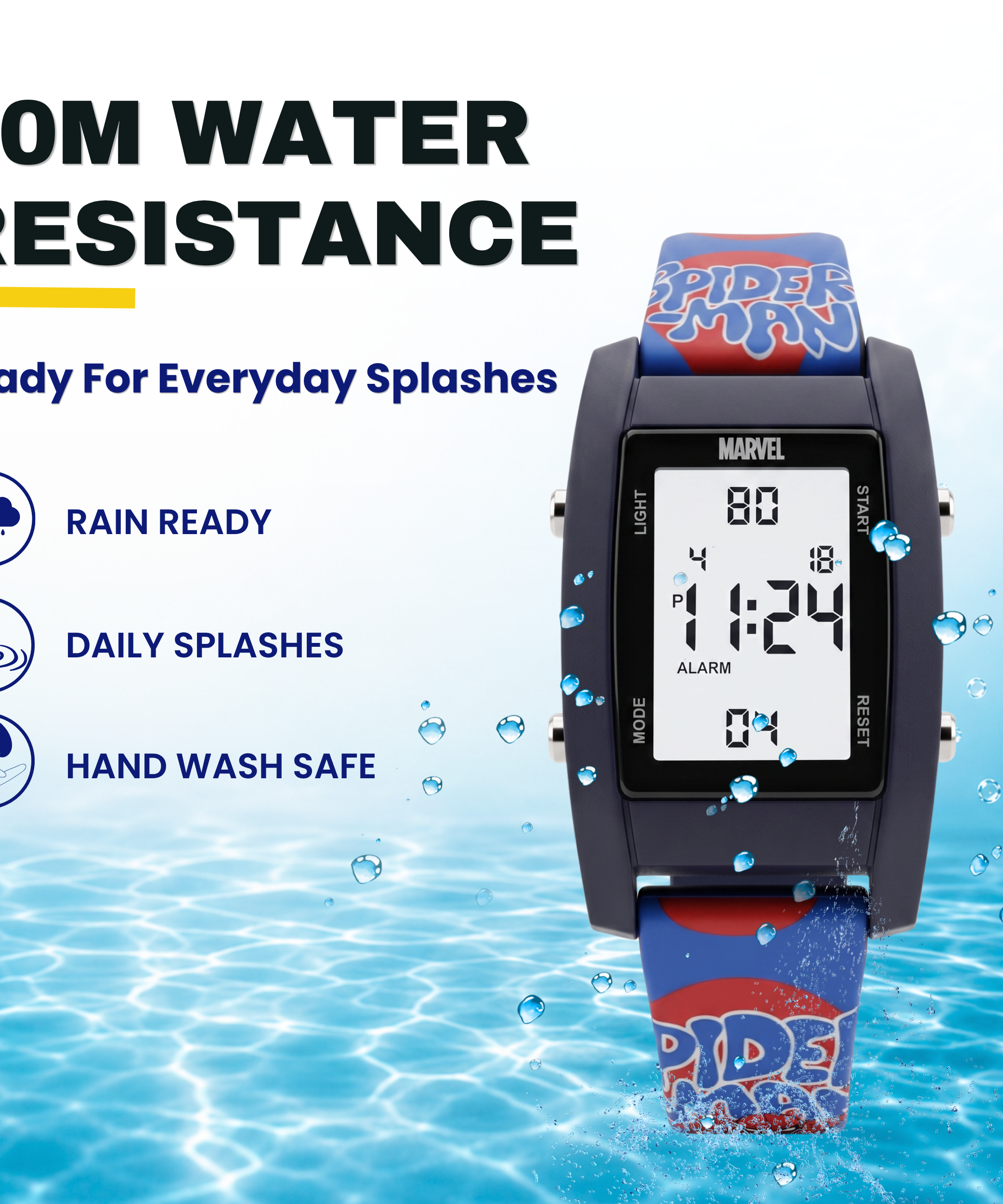 Spiky Spiderman theme Digital Kids Watch