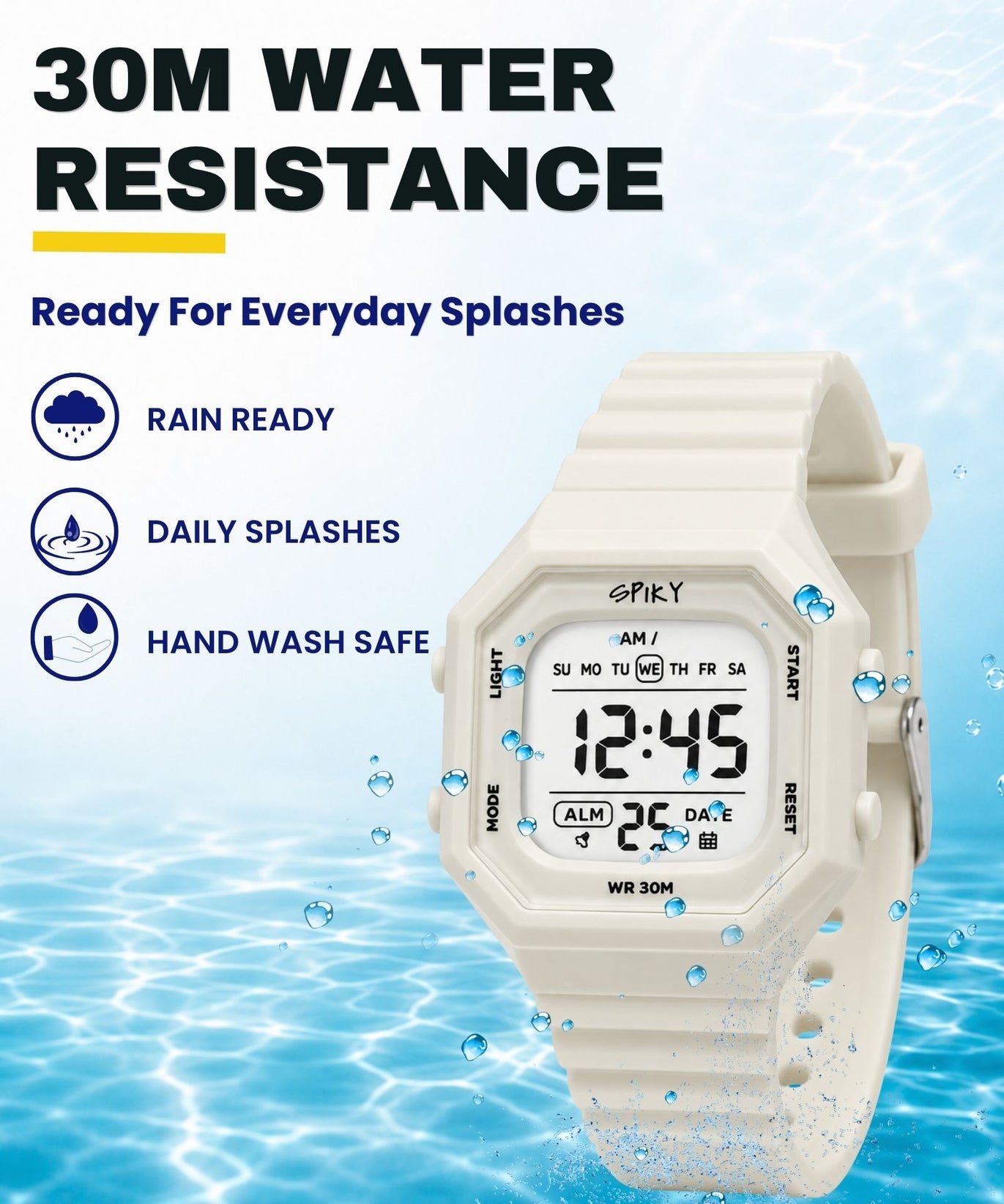 Spiky Square Digital Kids Watch for Boys & Girls