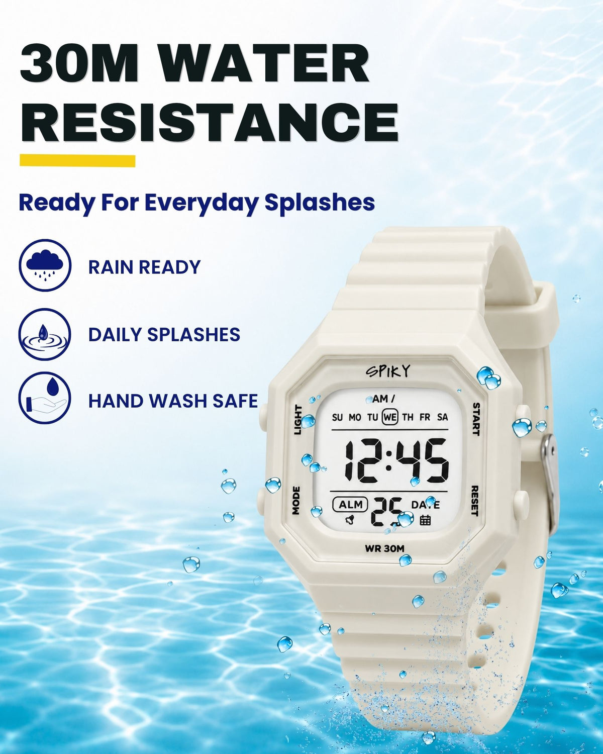 Spiky Square Digital Kids Watch for Boys & Girls