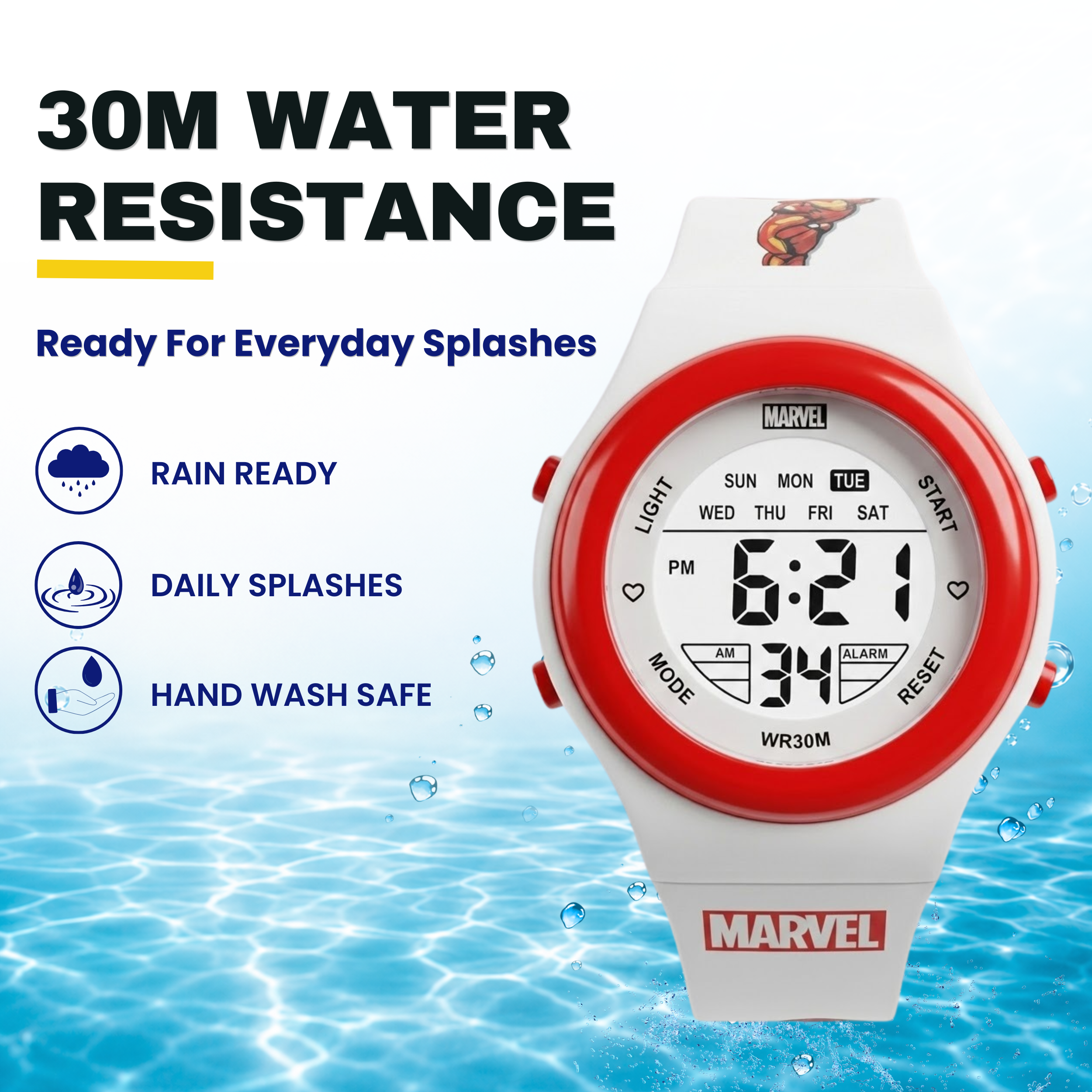 Spiky Iron Man theme Digital Kids Watch