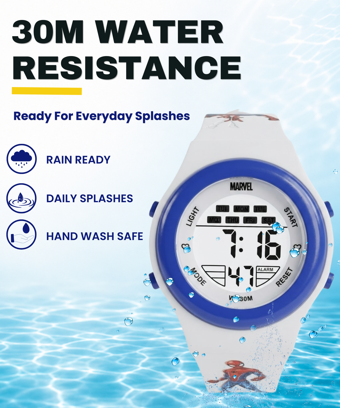 Spiky Spider Man theme Digital Kids Watch