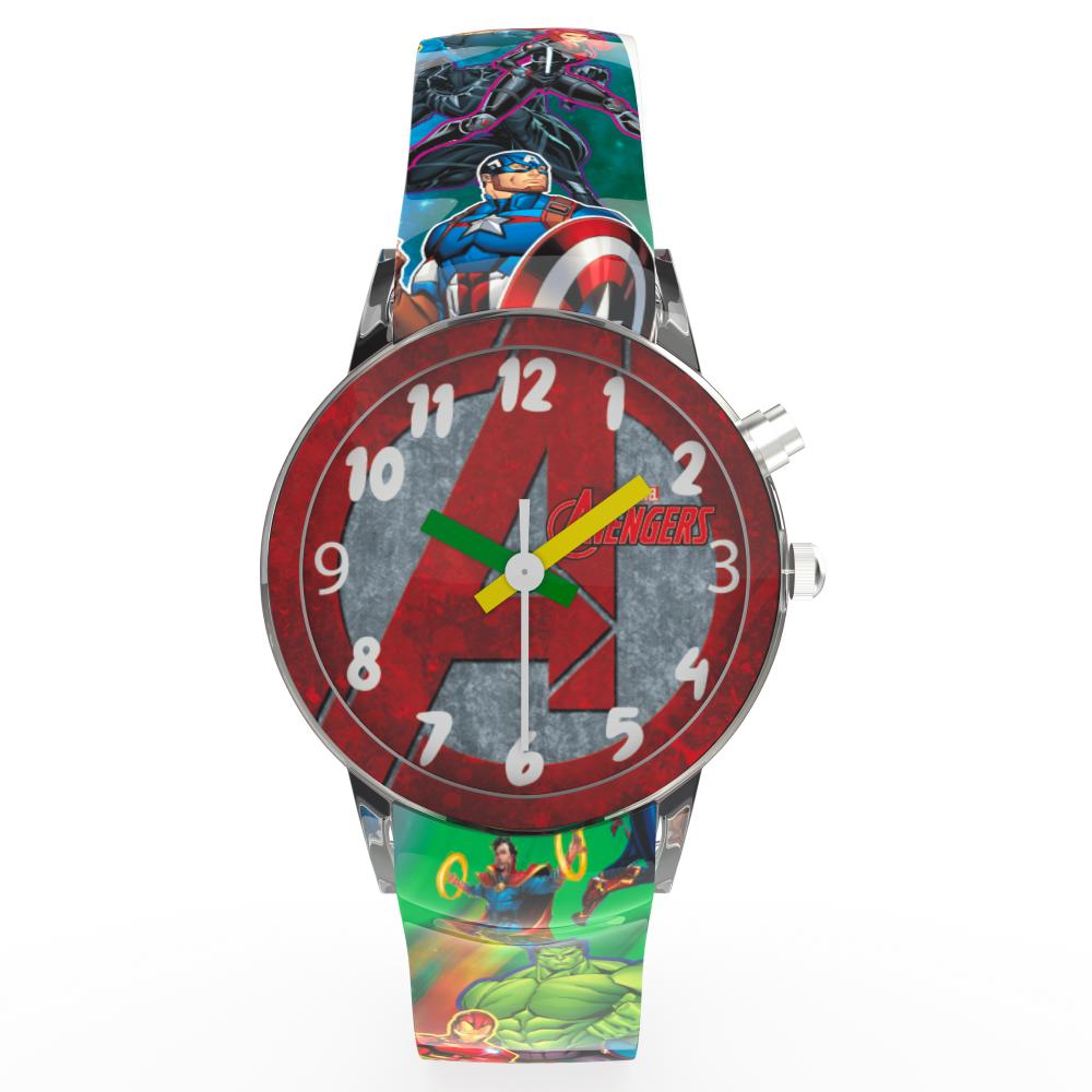 Disney Avengers Analog Kids Watch for Boys and Girls with LED Glowing Light