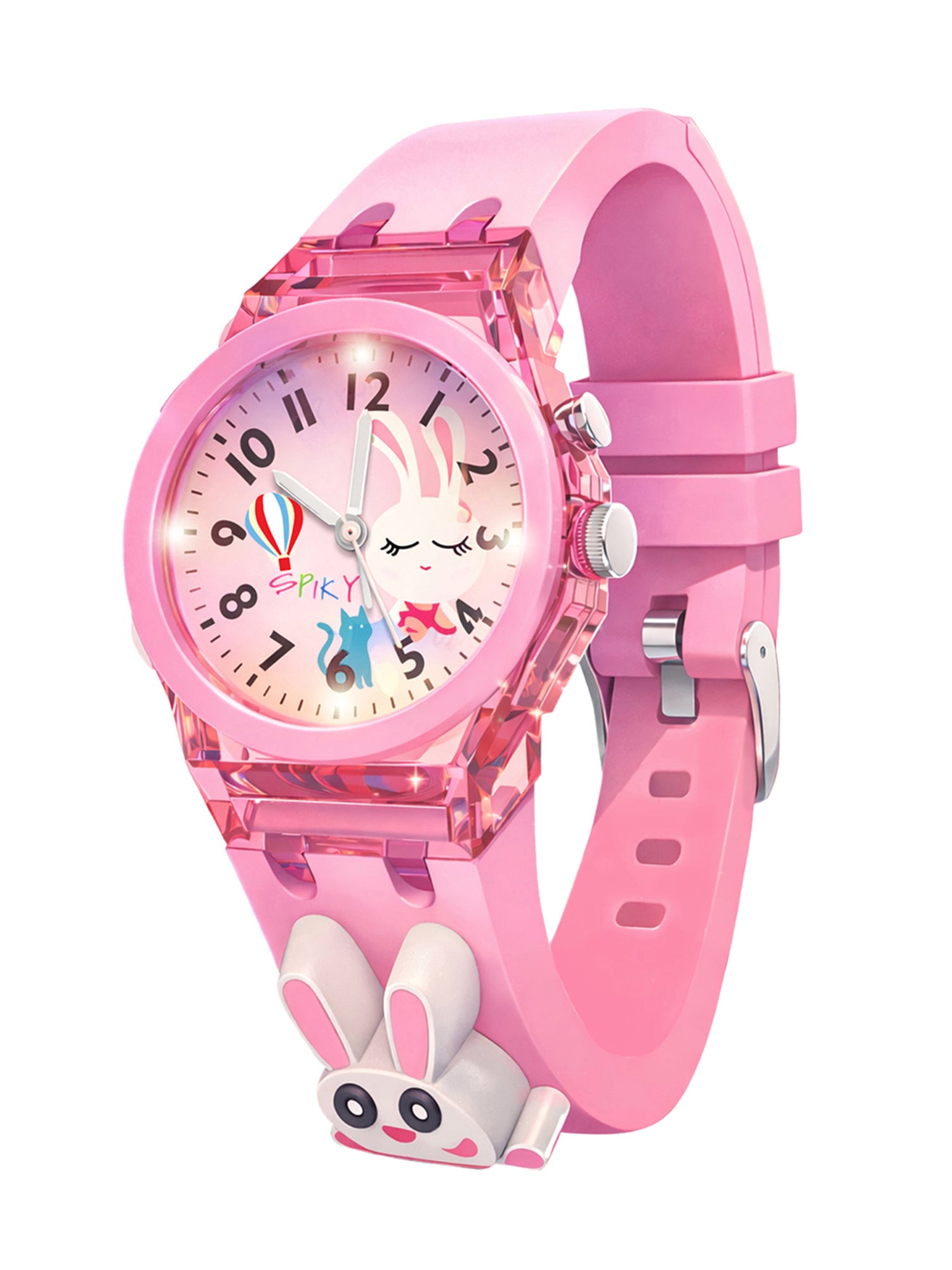 Spiky 3D Rabbit Cartoon Analog Light Watch for Kids – Spikyonline