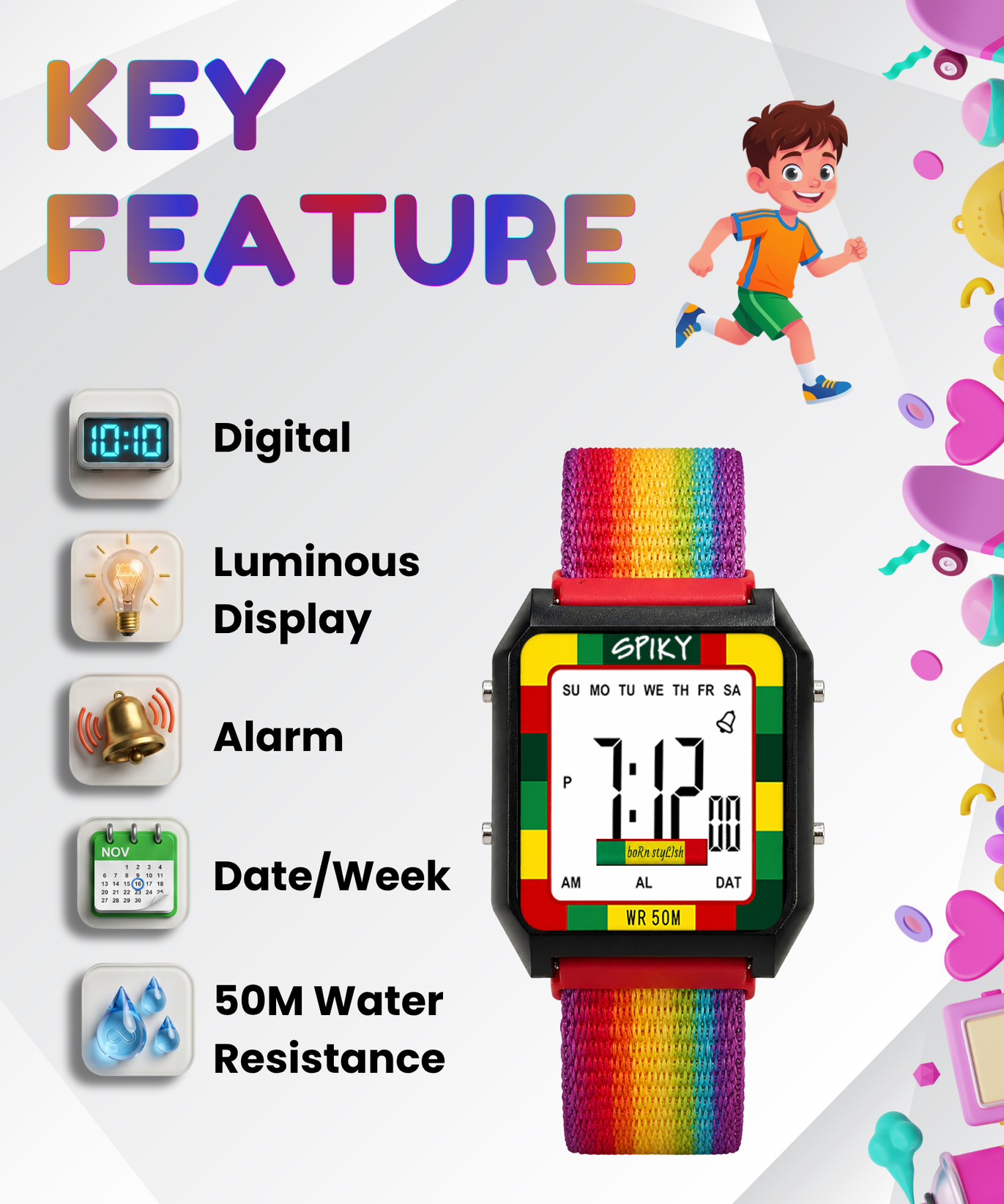 color- multi black